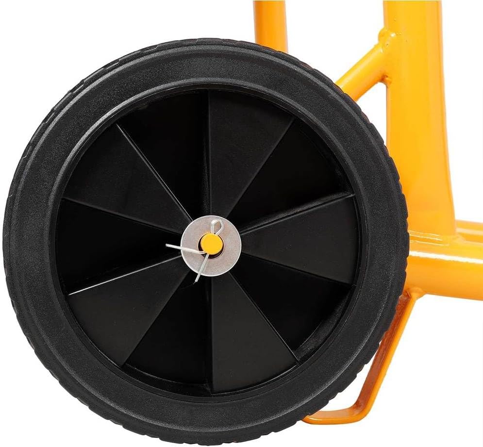 360W Foldable Electric Rotary Soil Sieve Machine, 110V/60Hz, Heavy Duty Galvanized Screen for Compost, Gravel, Dirt, Sand, and Rocks, Portable with Wheels