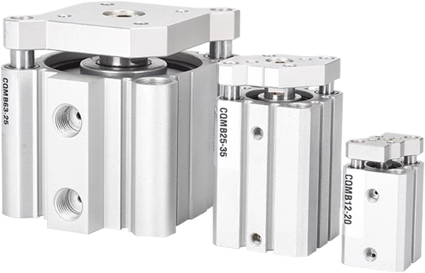 CQM Series 3-Axis Guided Thin Cylinder, 12-100mm Bore Multi-Stroke Precision Actuator 1pcs(Stroke 75mm,CQMB32)