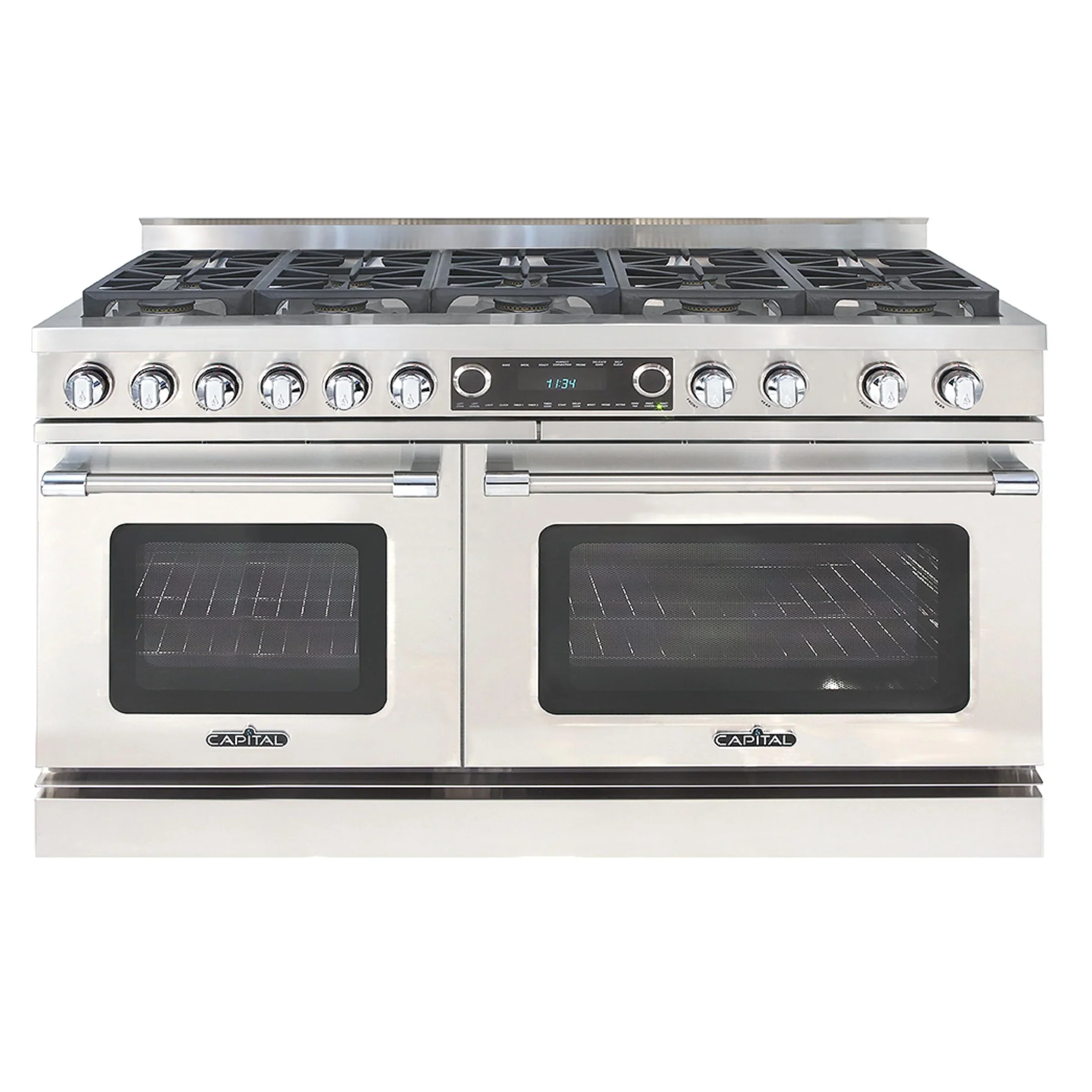 Capital 60-Inch Grand Chef Dual Fuel Range in Stainless Steel with 10 Sealed Burners (CSB6010)