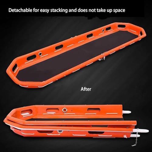 Emergency Stretcher Basket, Stainless Steel Hanging Spineboard with Accessories for Rescue and Medical Use