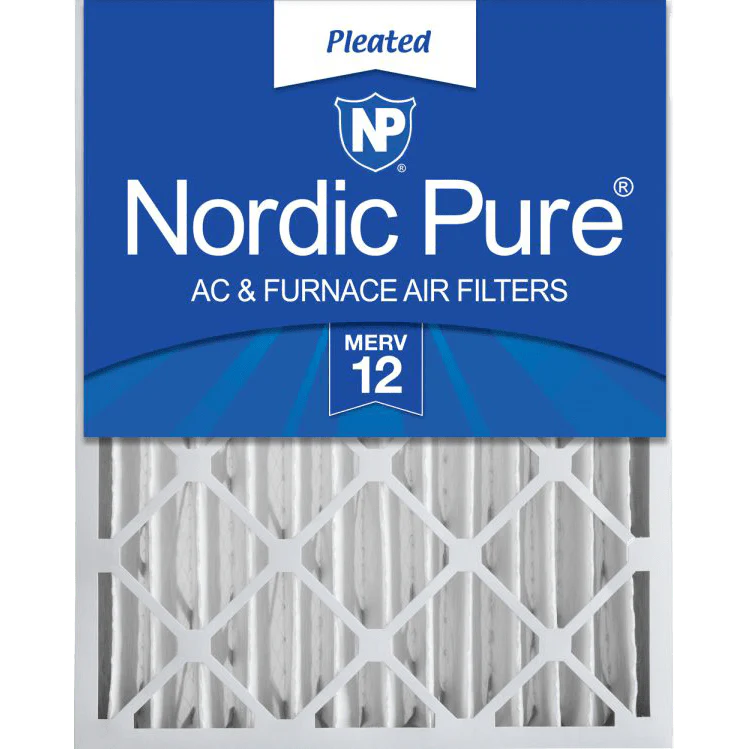 Nordic Pure MERV 12 4-inch Pleated Furnace Filters