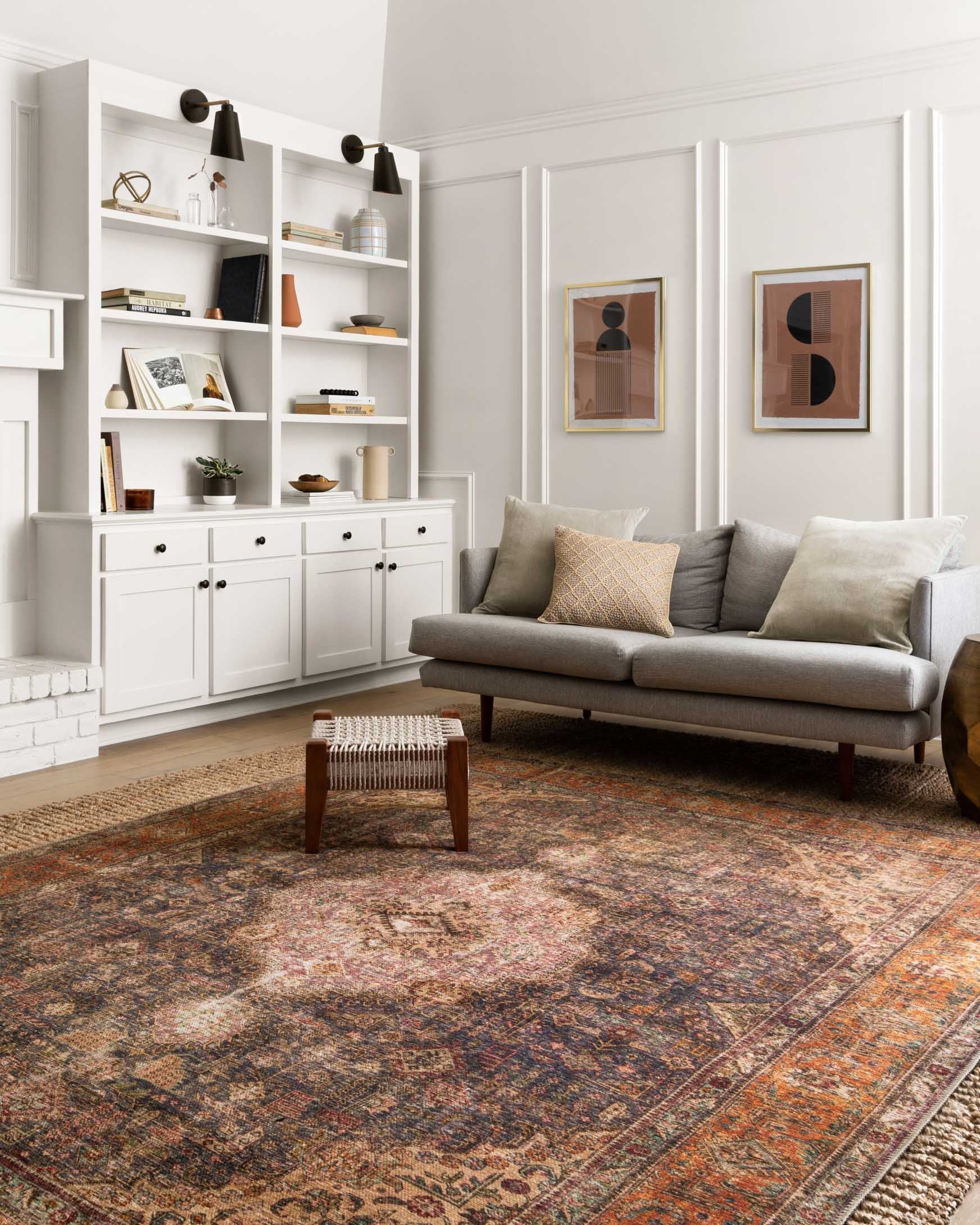 Loloi II Loren Collection - Traditional Power Loomed Rug in Plum (LQ-02)