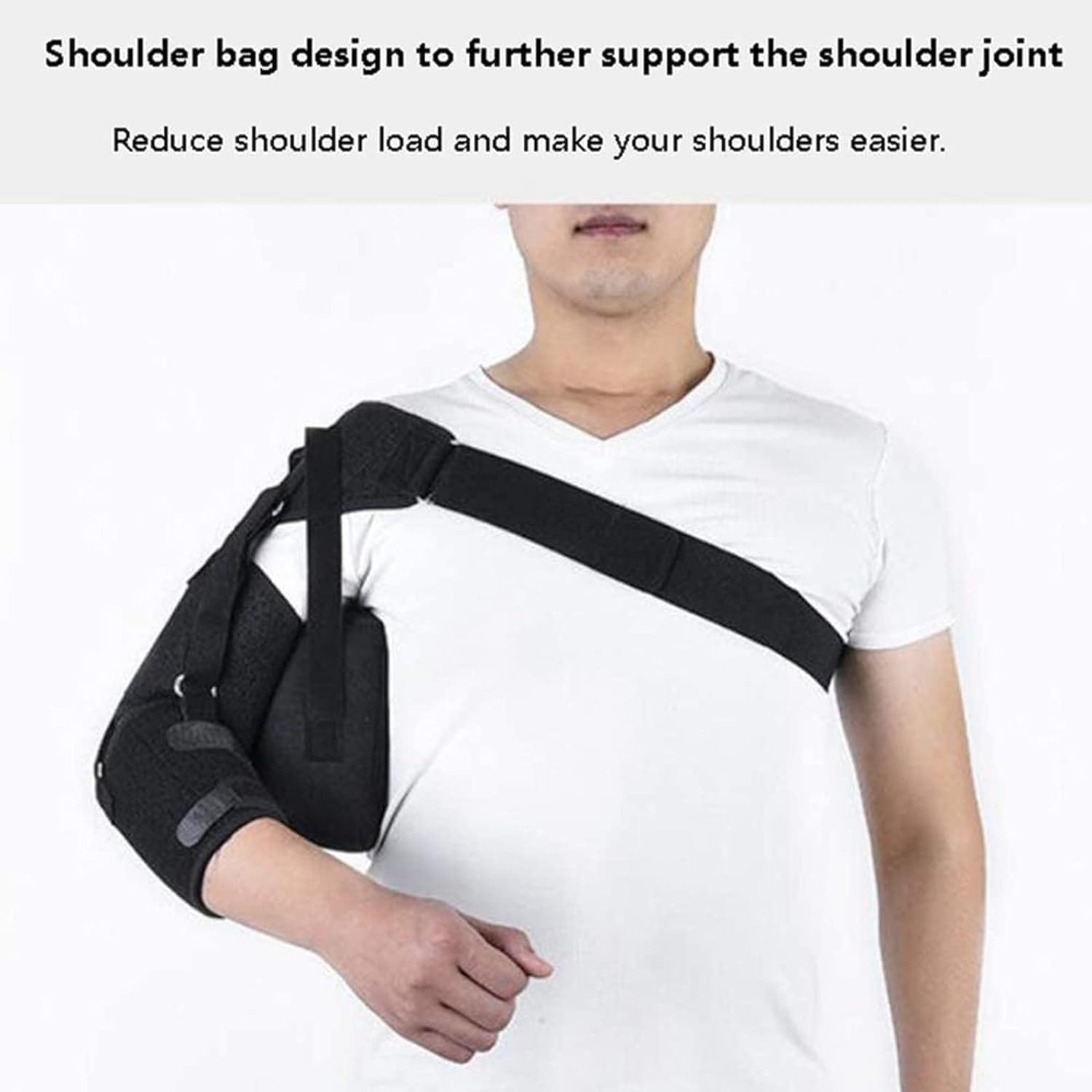 Shoulder Stability Brace-Universal Shoulder Straps Arm Sling for Stroke Hemiplegia Rehabilitation Shoulder Subluxation Support (Color : Strengthen)