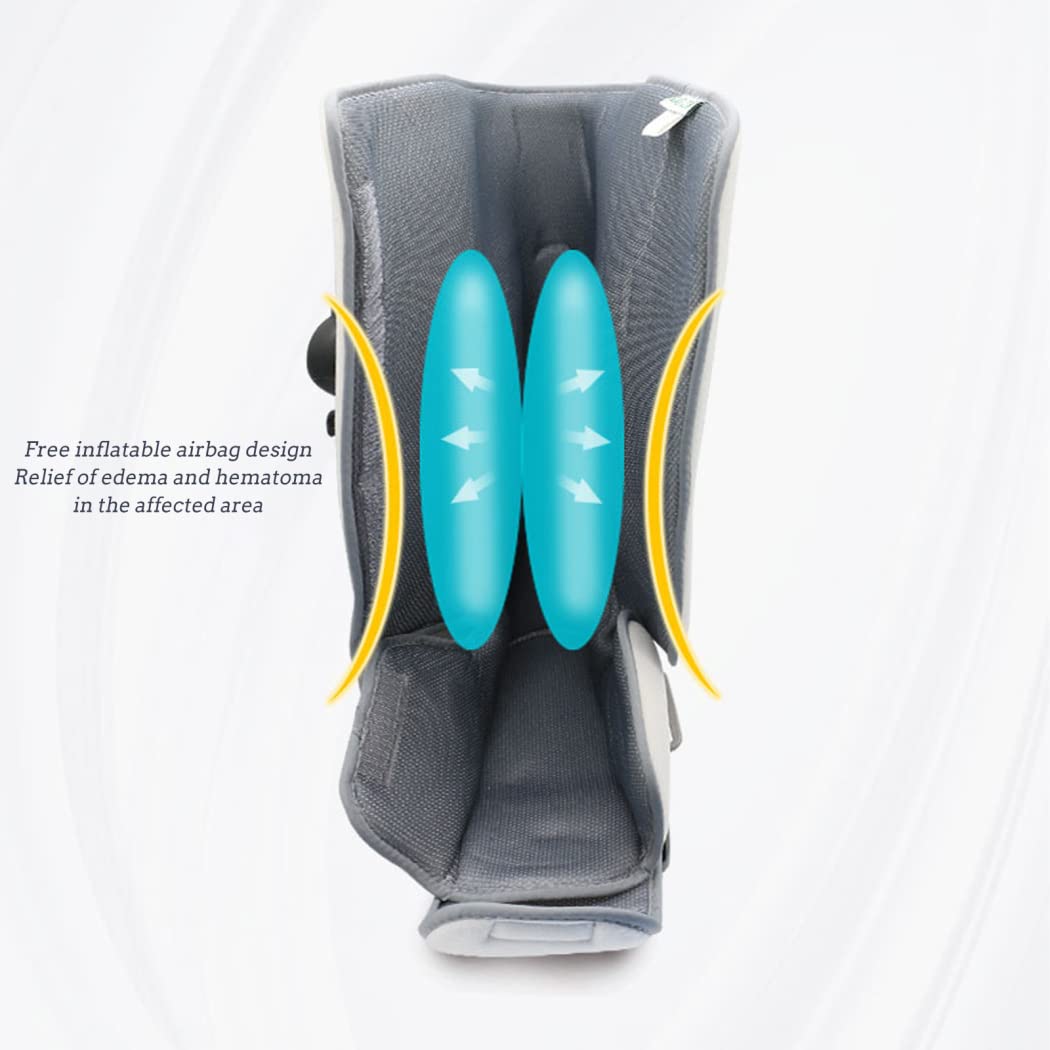 Foot Orthosis Brace Drop Foot Brace Fixed Inflatable Medical Grade Adjustable Lightweight Relieve The Instability Of Lower Limbs Helps Relieve Bed Strain Improve Foot Microcirculation (White S)