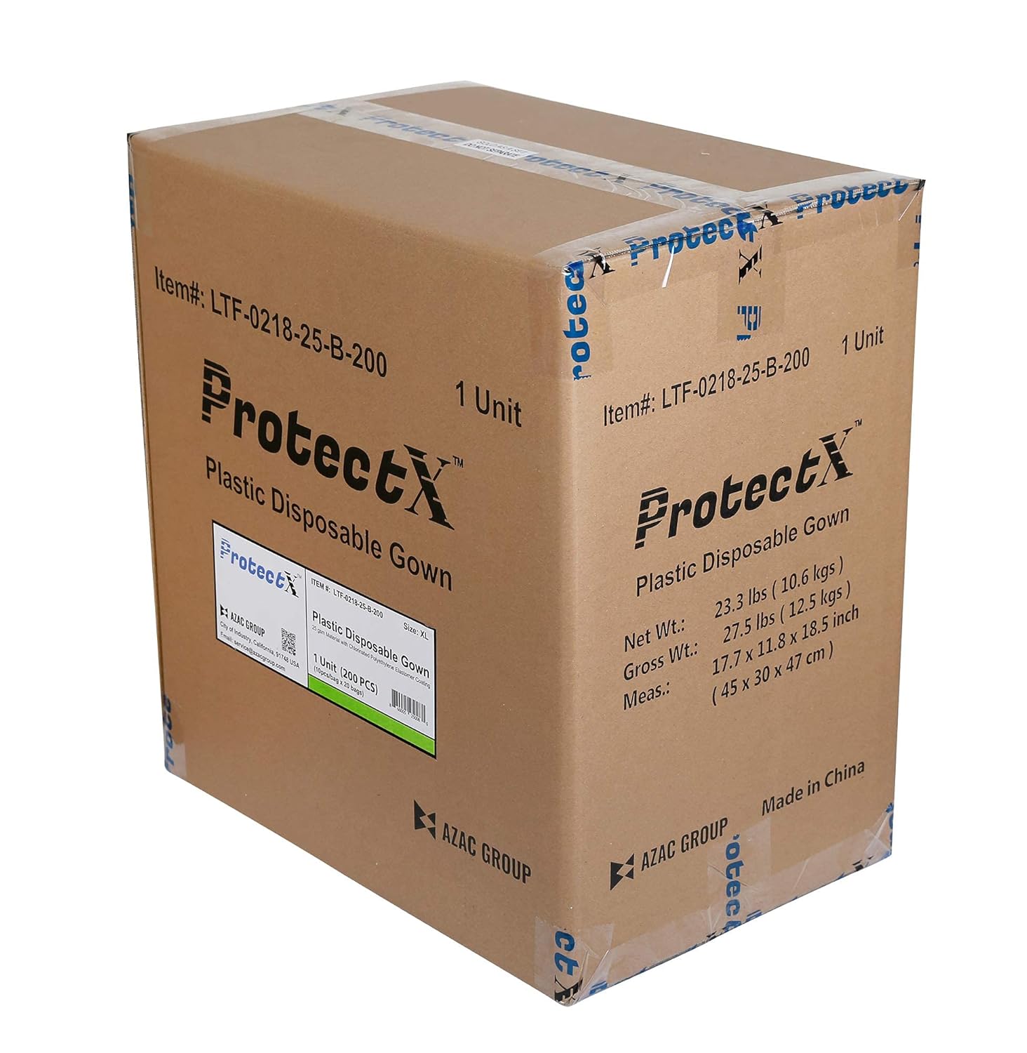 ProtectX FDA 510(k), AAMI Level 3, Protective Gown (Pack of 200)
