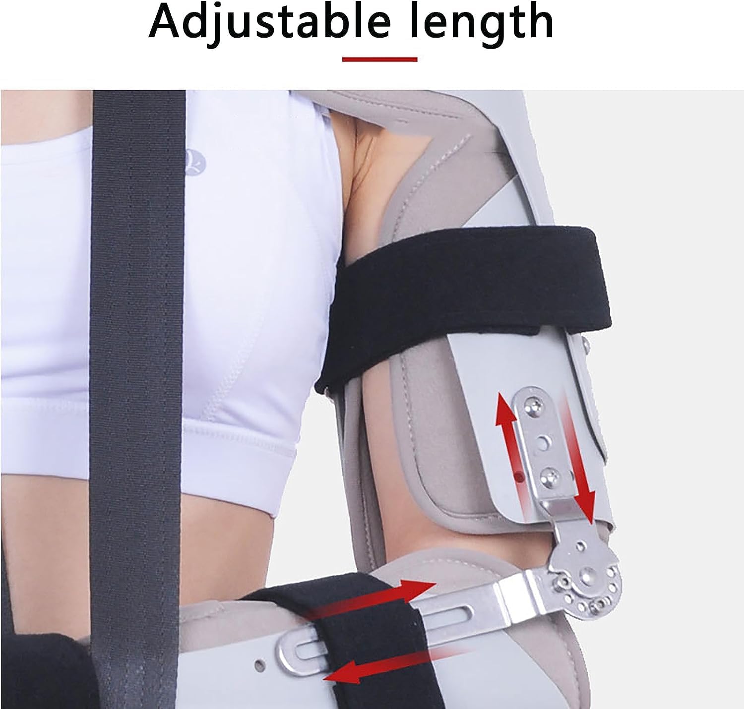 KEULEN Elbow Immobilizer, Adjustable Breathable Elbow Fracture Fixed Brace, Ajustable Angle and Length for Arthritis Pain Relief, Arm Injury Recovery Support Elbow Sprain, Elbow Dislocation