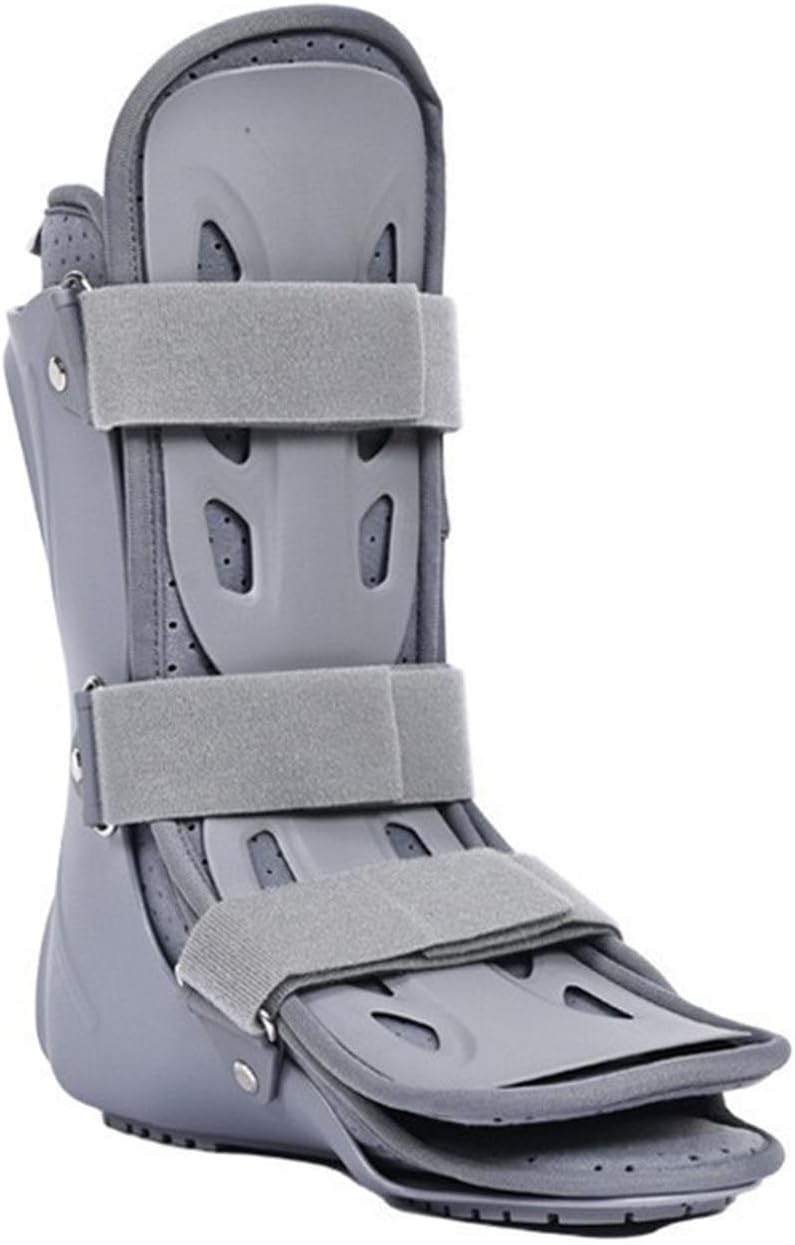 Ankle Stabilizer Brace, Sleeping Drop Foot Support, Quick Lace Up Ankle Support for Ankle Or Foot Sprained Injuries Fracture Boot,1 Pair,L-Right-Medium