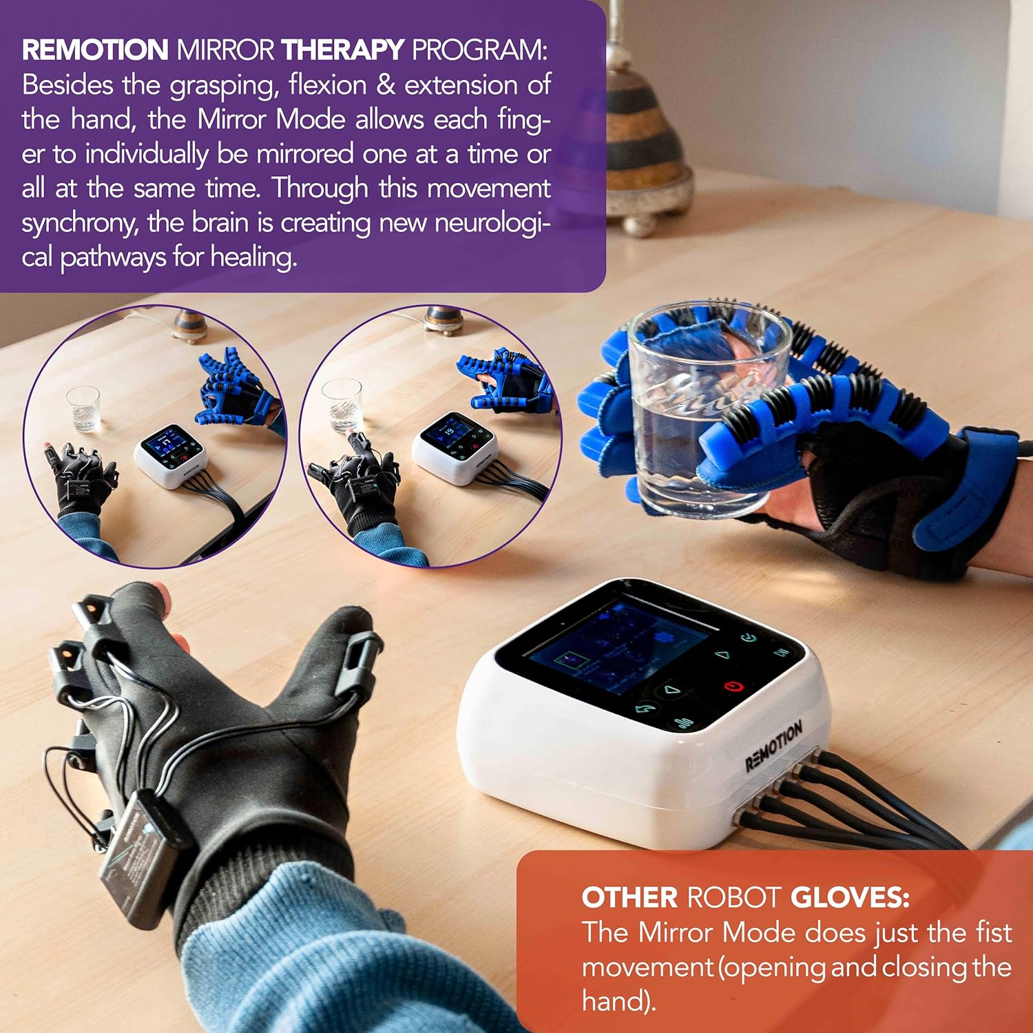 Rehabilitation Robot Gloves - Upgraded Hand Stroke Recovery & Single Finger Rehab Trainer