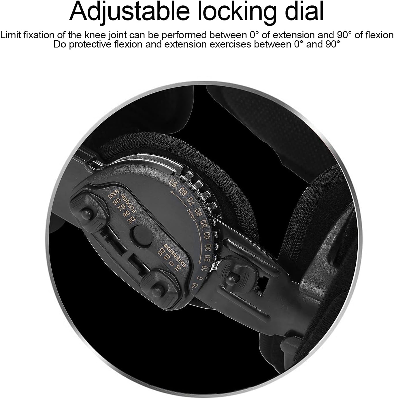 Leg Brace, Knee Brace Adjustable and Breathable Hinged Knee Brace Knee Splint Injury - Orthosis Stabilizer Hinged Immobilizer for Knee Sprain Ligament