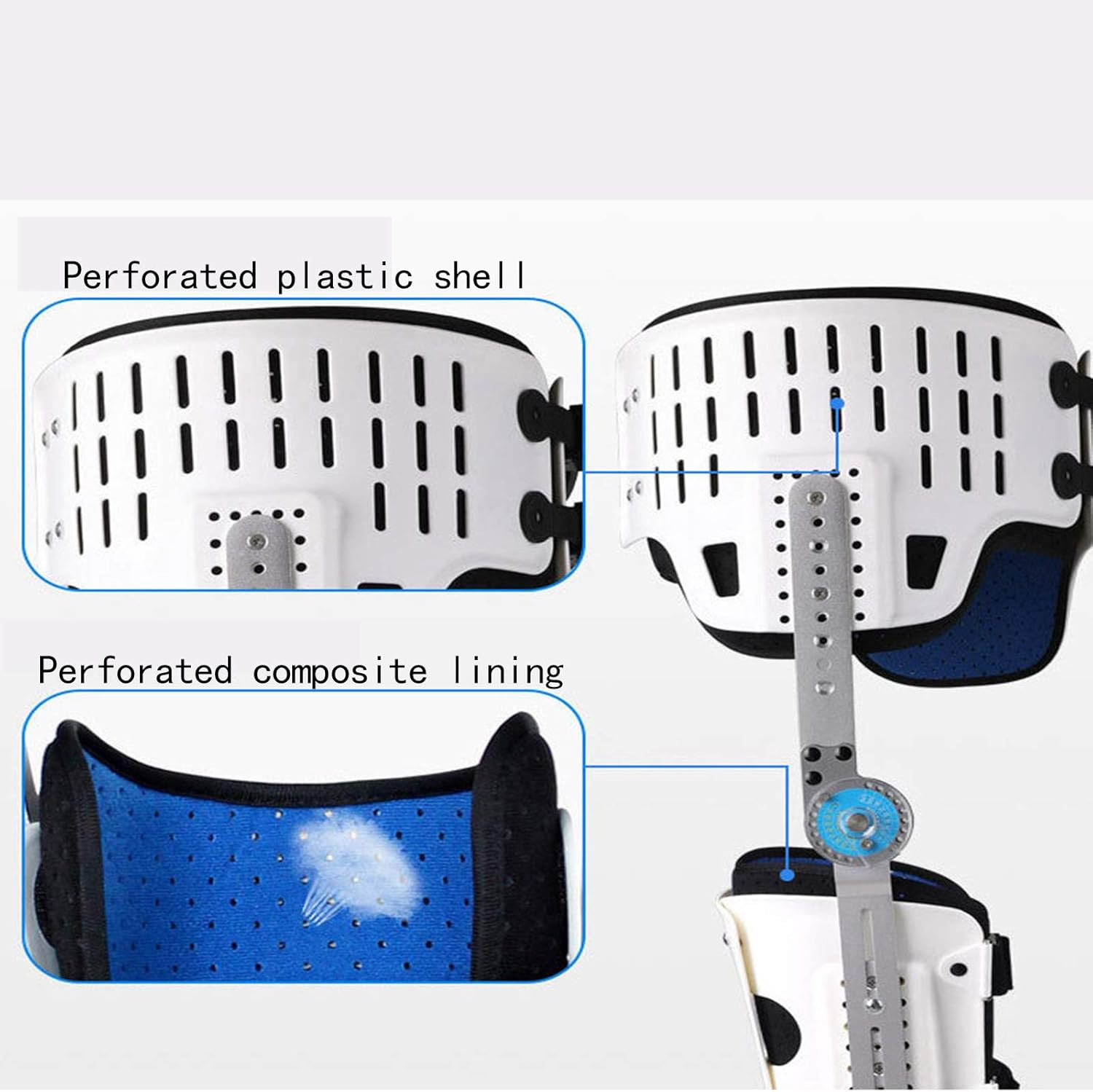 Hinged ROM Post-op Hip Ankle Foot Knee Brace Post-op Hip Abduction Brace Hinged Knee Hip Support Brace Adjustable Thigh Knee Ankle Foot Orthosis