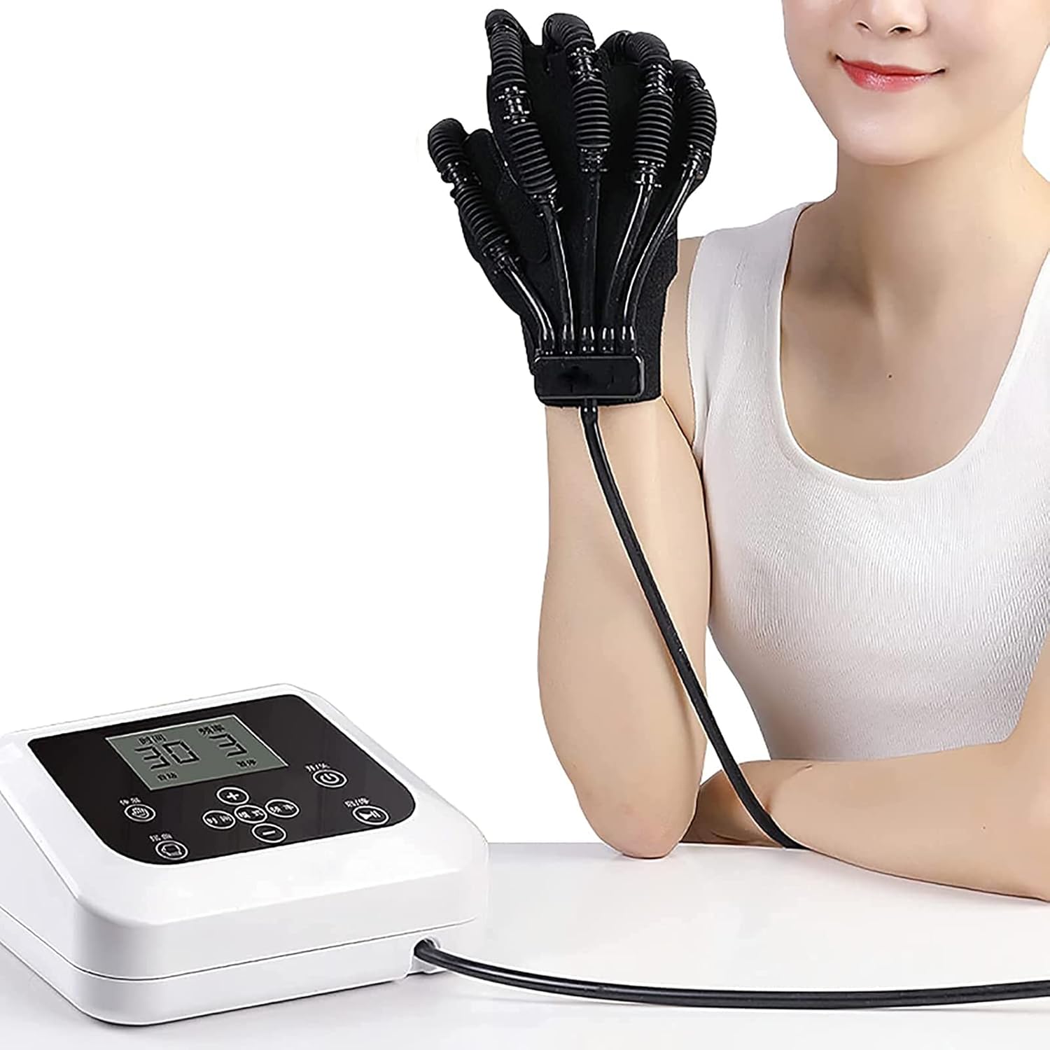 Rehabilitation Robot Finger Orthoses Stroke Hand Splint Manual Training Rehabilitation Robot Gloves Exercise Five Fingers Prevent Stiffness in Stroke Finger Gloves