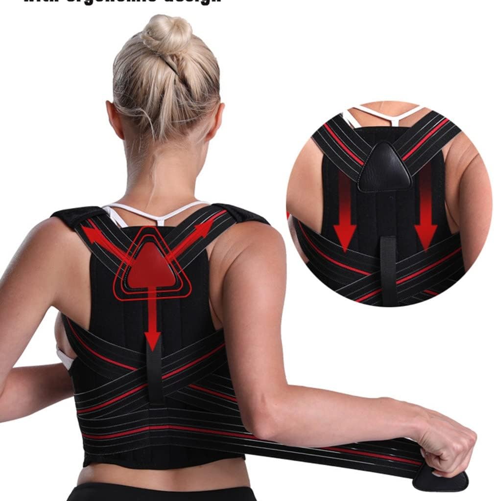 Adjustable Posture Corrector Back Support Shoulder Brace Correction Spine Postural Fixer Tape(XL)