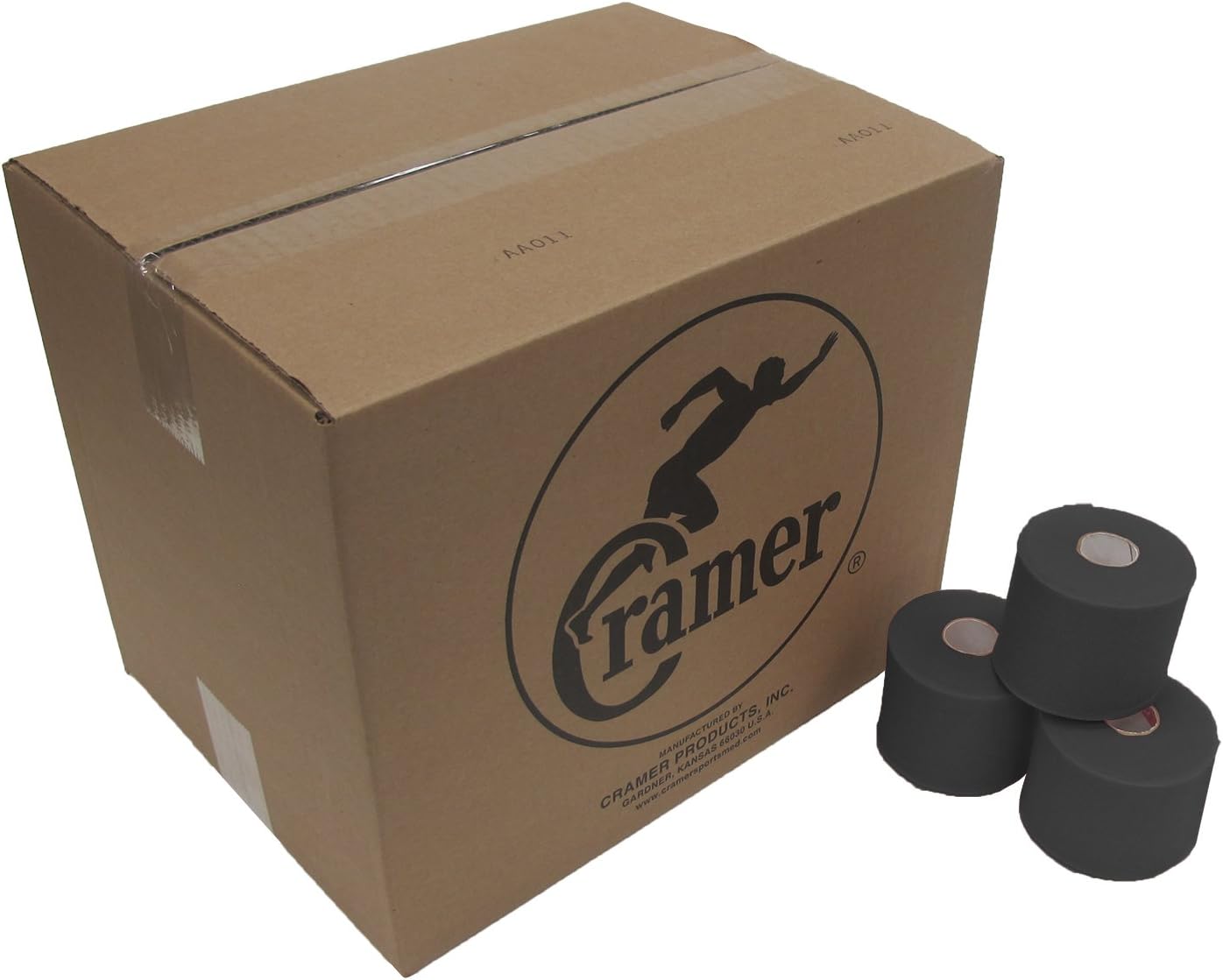 Cramer 750 Athletic Tape (CS of 32) (EA) & Cramer Tape Underwrap, Bulk Case of 48 Rolls of PreWrap, 2.75