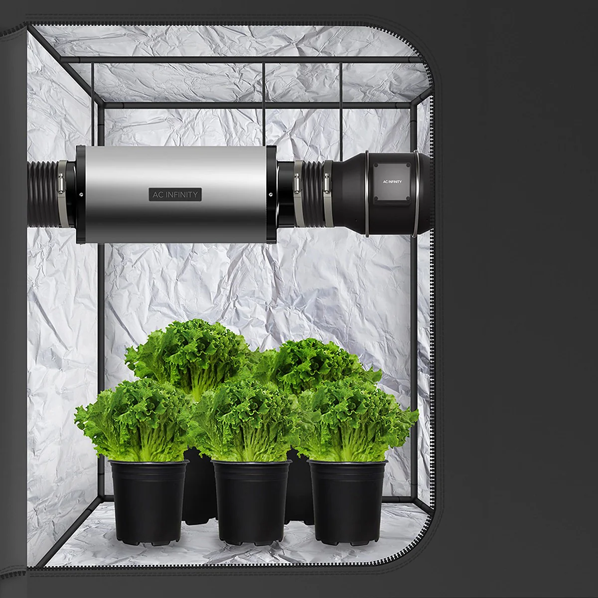 AC Infinity Silencer for 8-in Duct Fan