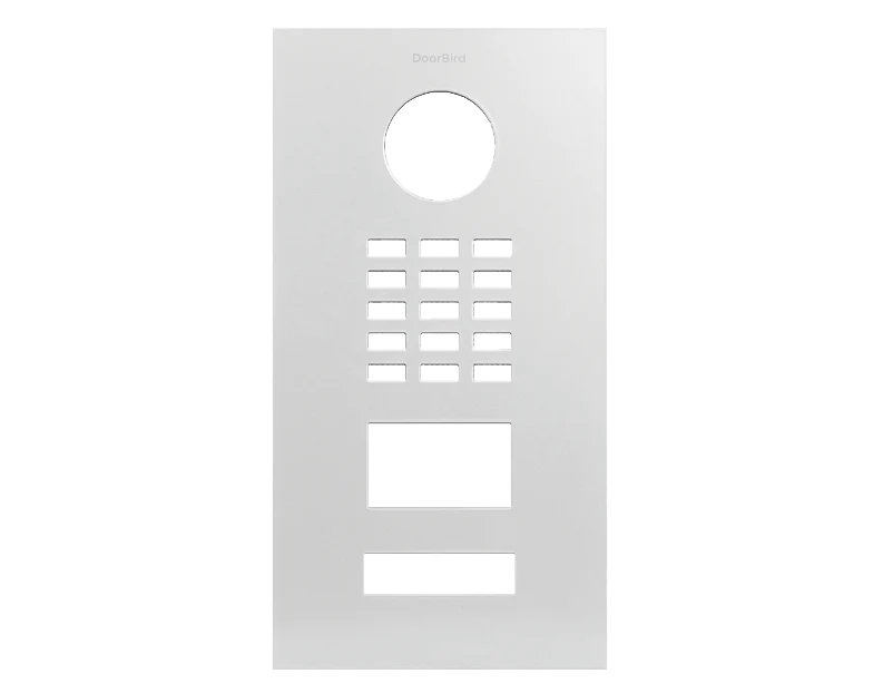 DoorBird Front Panel for D2101V in Grey White, RAL 9002