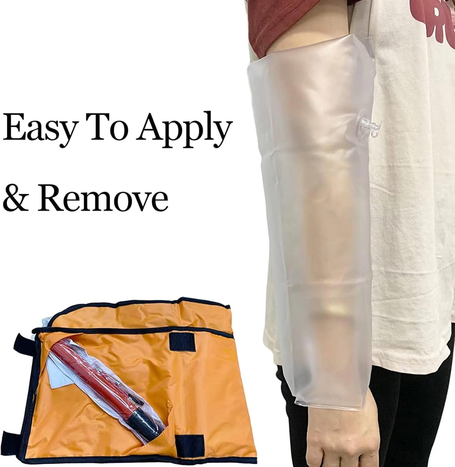 COYEUX 6 Parts First Aid Air Splint Kits, PVC Inflatable Multiple Combinations Emergency Vacuum Bone Fracture Immobilization Splint, with Pump, for Home Outdoor Emergency Use