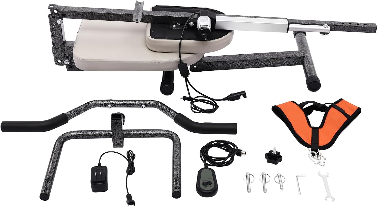 DYRABREST Electric Traction Chair Intelligent Neck Traction Machine Foldable Neck Traction Chair with Adjustable Strength for Home and Healthcare Settings Effective Cervical Spine Stretching