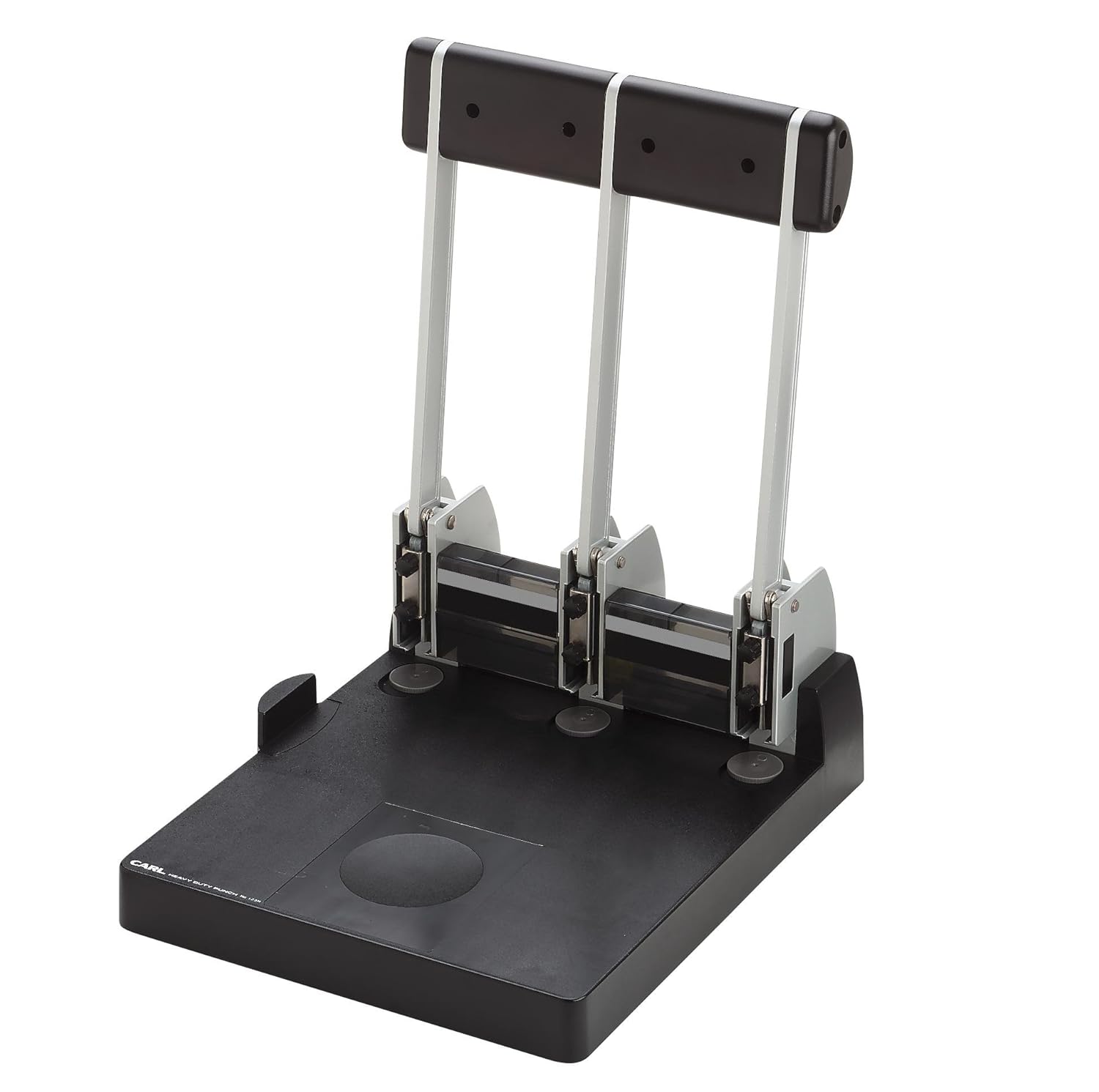 CARL, XHC-150N, Heavy Duty 3-Hole Punch – 150 Sheet Capacity, Precision Alignment, Ergonomic Handle, Jam-Free Steel Construction – Professional Paper Punch for Office, School, or Binder Use.
