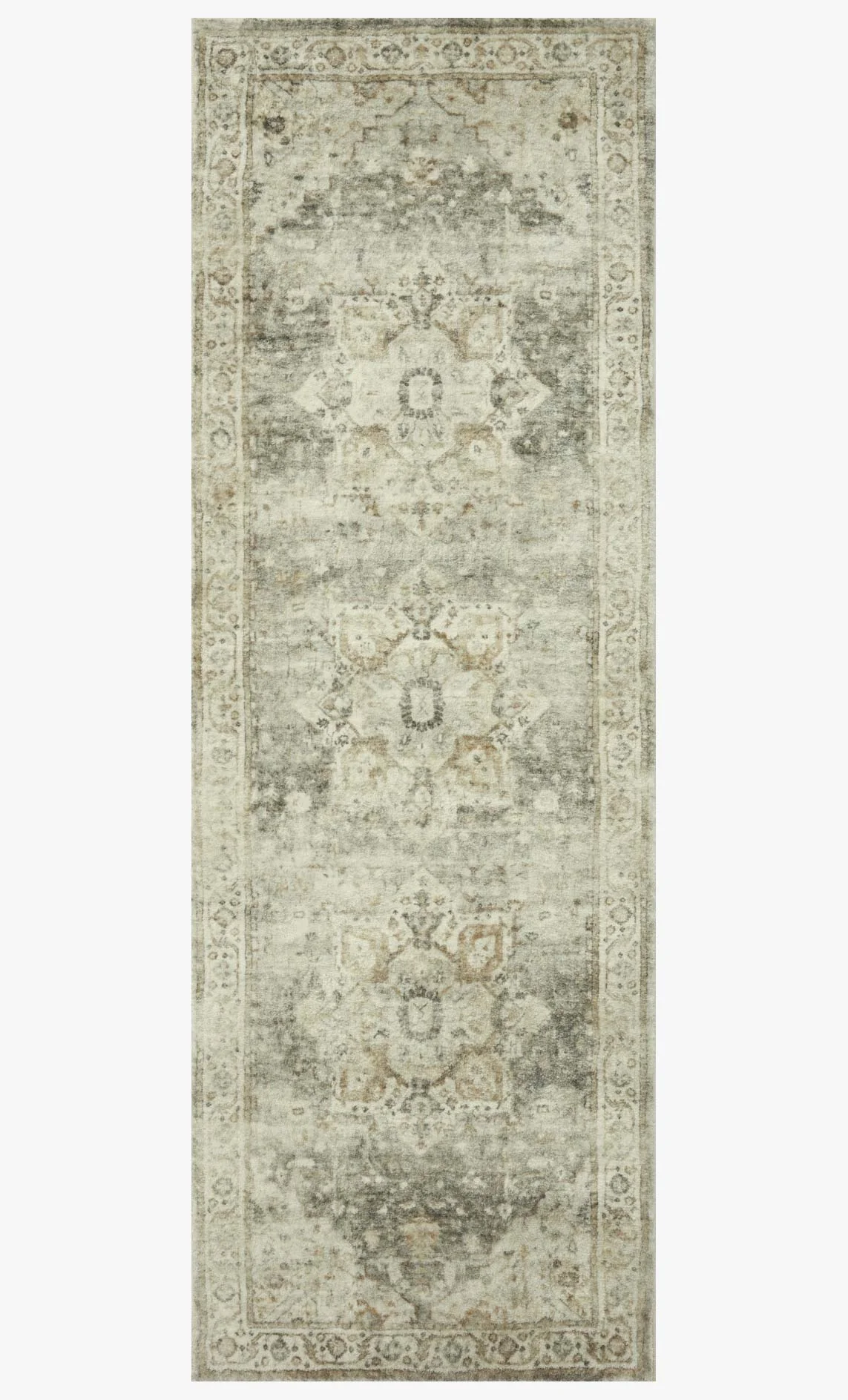Loloi II Rosette Collection - Traditional Power Loomed Rug in Sage & Beige (ROS-09)