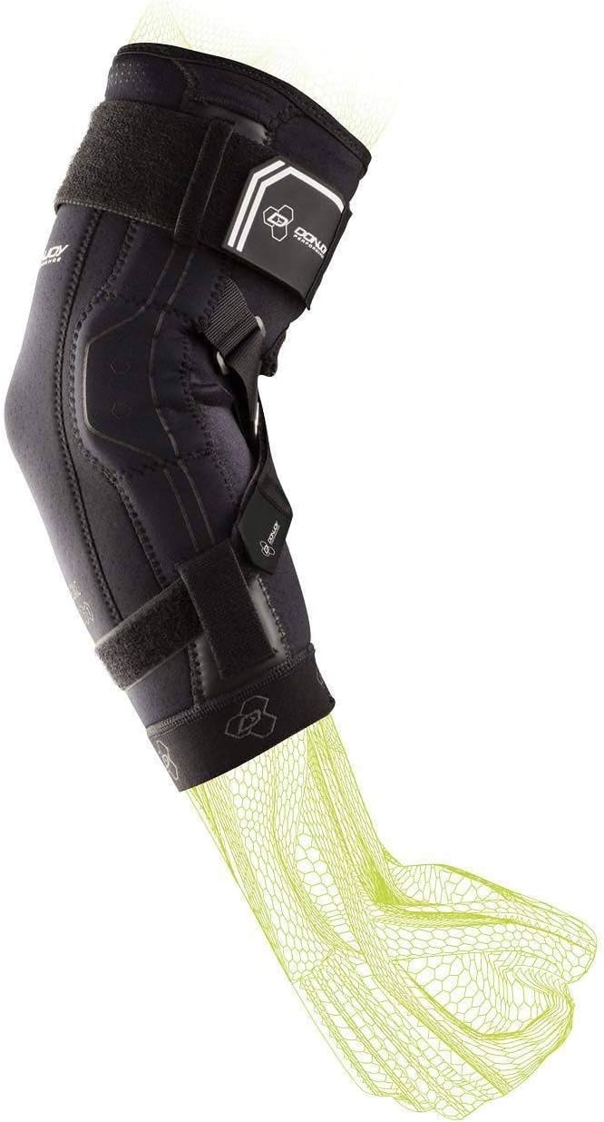 DonJoy Performance Bionic Elbow Brace II - X Large - Maximum Hinged Support for Elbow Hyperextension, UCL, Tommy John Ligament Injury, Dislocated Elbow for Football, Lacrosse, Basketball