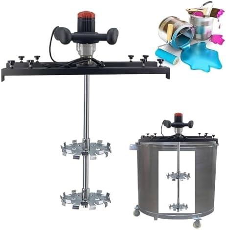 Adjustable Electric Paint Mixer with 65-125 cm Telescopic Bracket, Automatic Mixing Equipment, 1000L Stirring Capacity, Perfect for Home & Professional Use