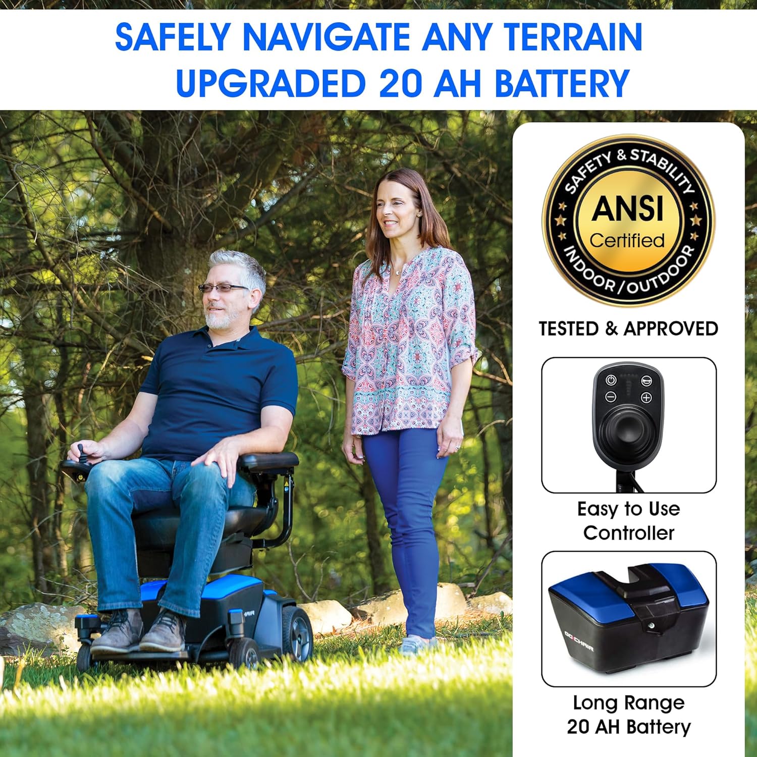 Pride Go Chair with Upgraded 20