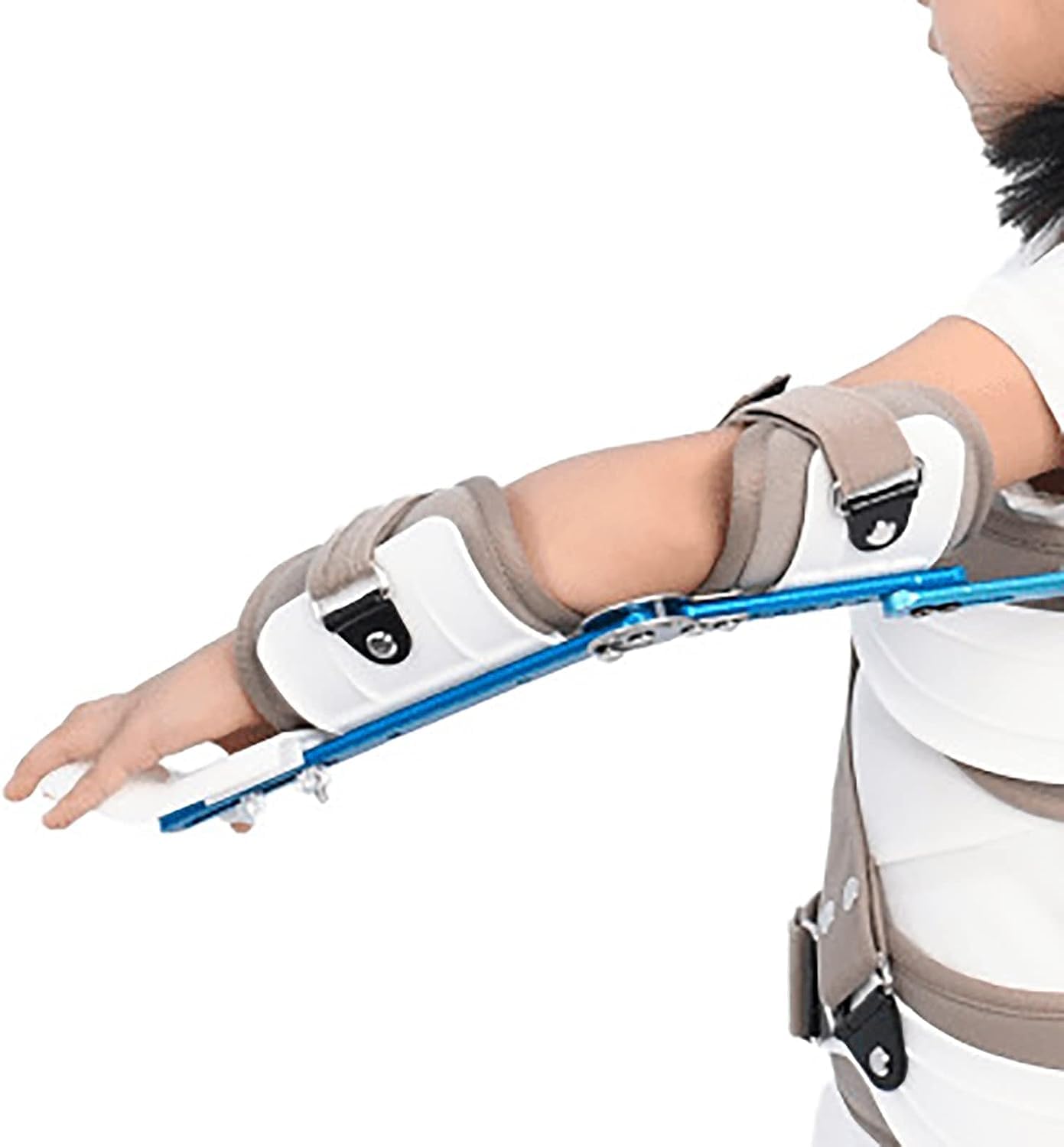 KEULEN Child Shoulder Abduction Fixed Brace, Adjustable Shoulder Supports Immobilizer, Adjustable Arm Length/abduction Angle, Flannelette Fabric, for Fracture Dislocation Injury Support Fixation