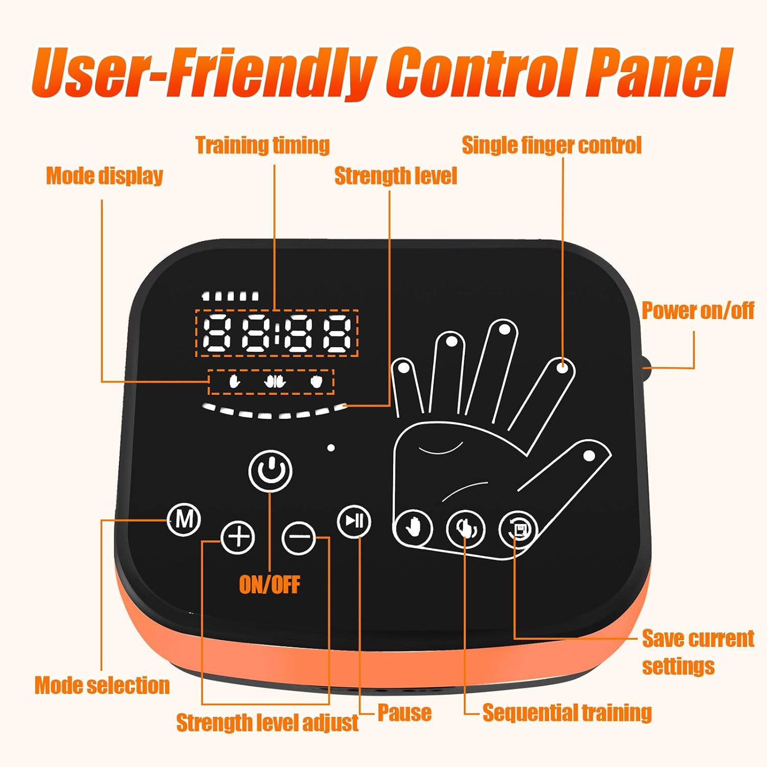 Hand Rehabilitation Glove｜Stroke Rehab｜Rehab Glove Use - Right Hand, Size S