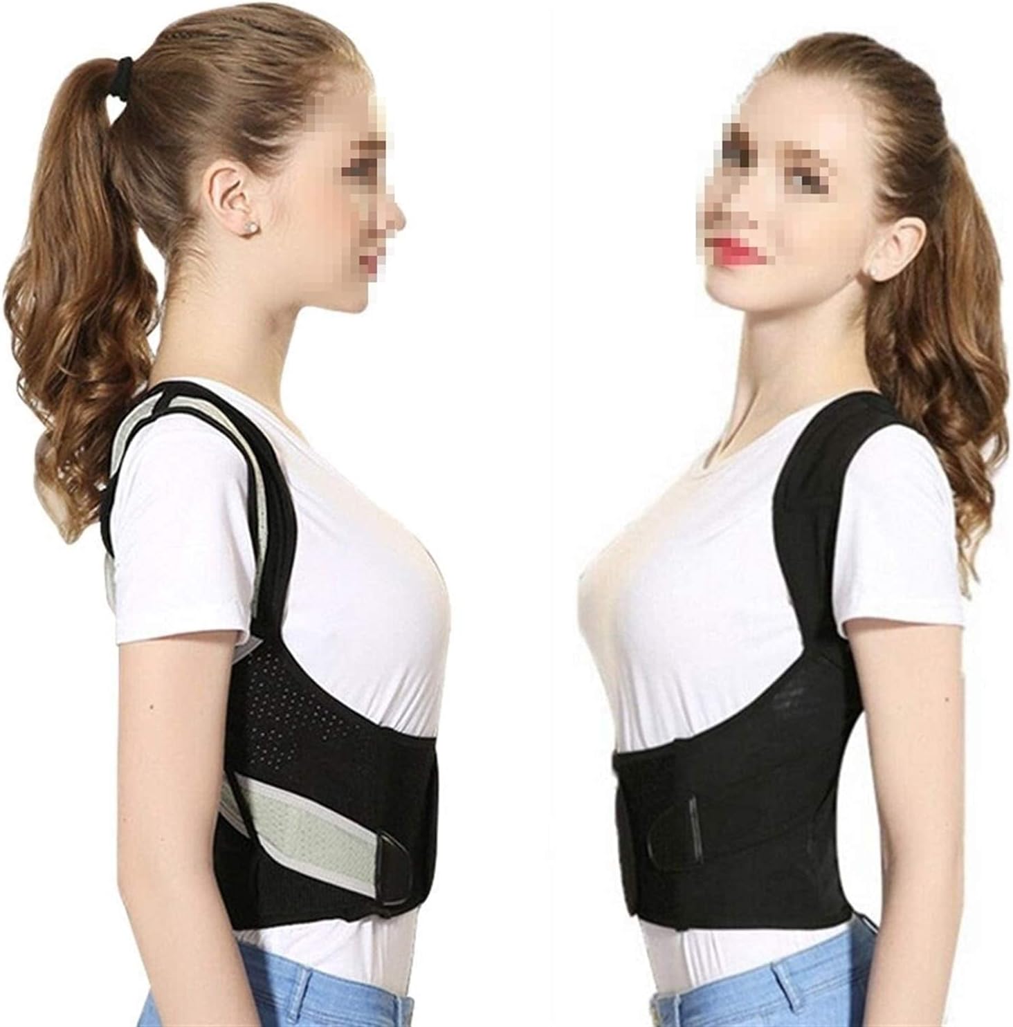 Back Posture Corrector Therapy Corset Spine Support Belt Lumbar Back Posture Correction Bandage for Men Women,Normal Style-XXX, XXX