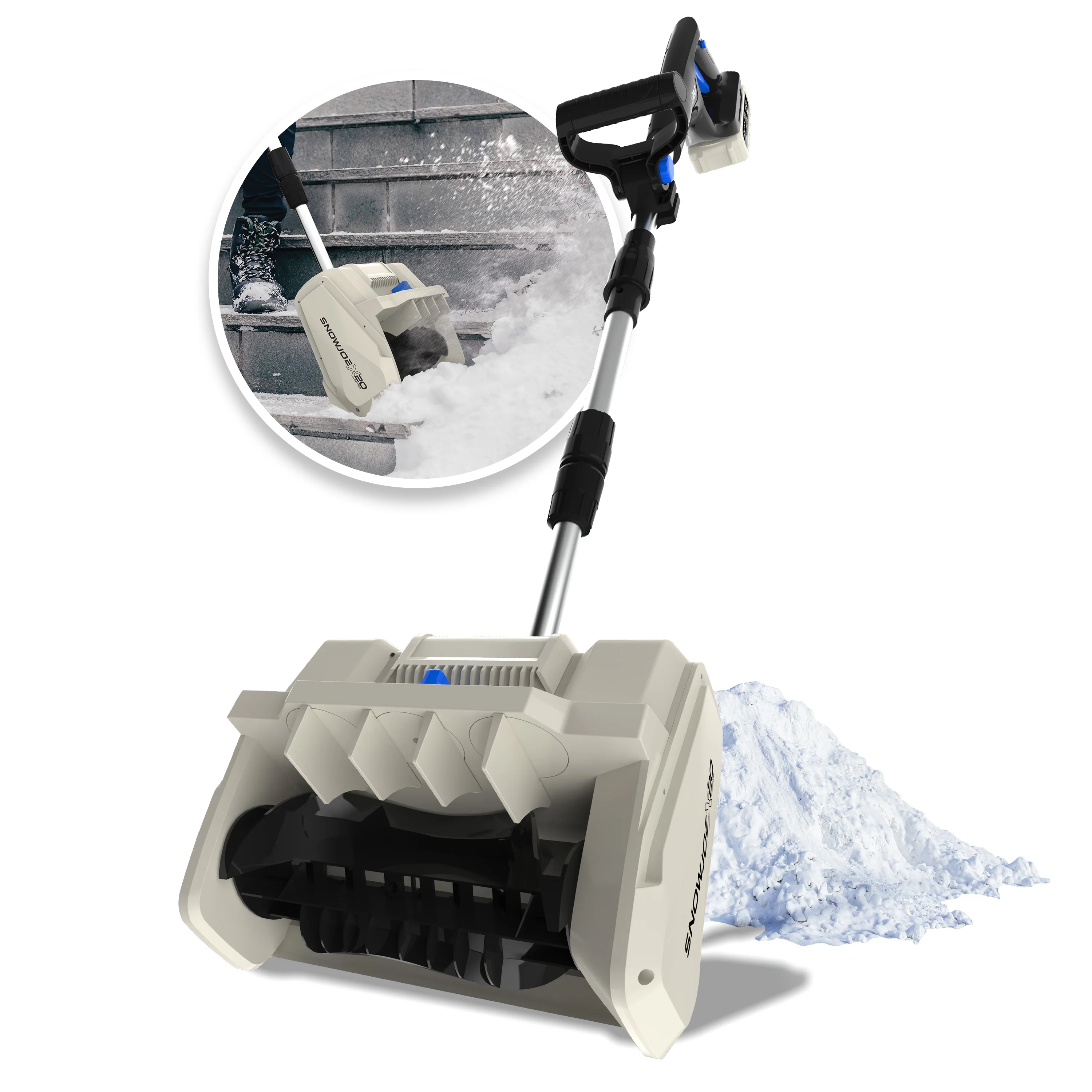 Snow Joe X20-SNOW-5A 20-Volt Cordless Snow Shovel Kit | Directional Chute | Brushless Motor | W/ 5.0-Ah Battery + Charger