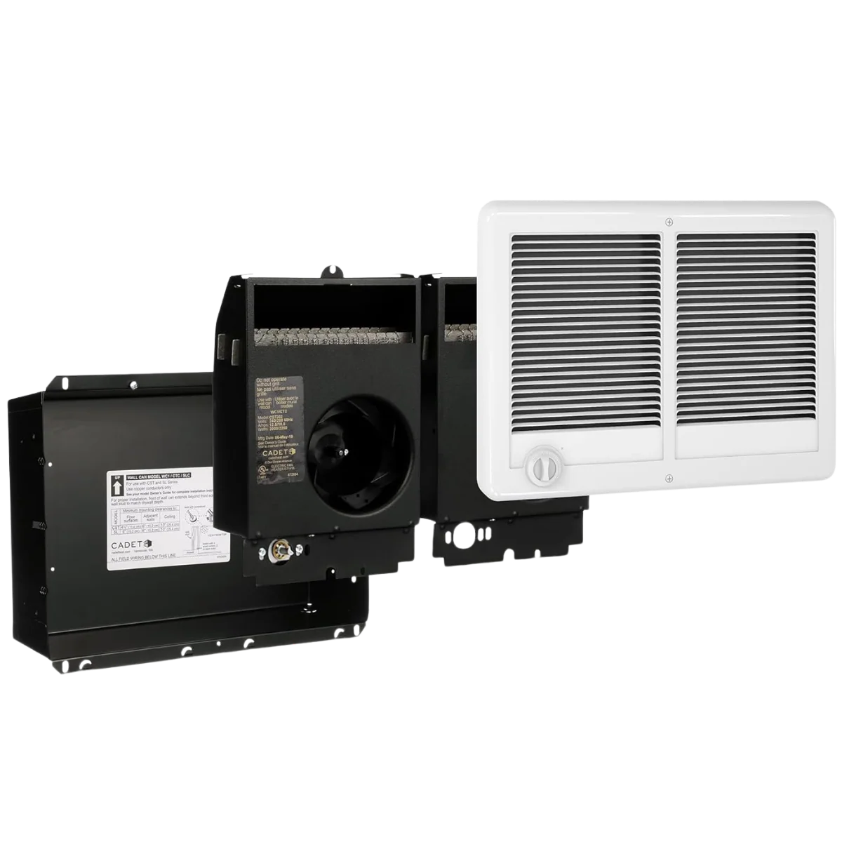 Cadet Com-Pak Twin CSTC Electric Wall Heaters w/ Thermostat - 240V