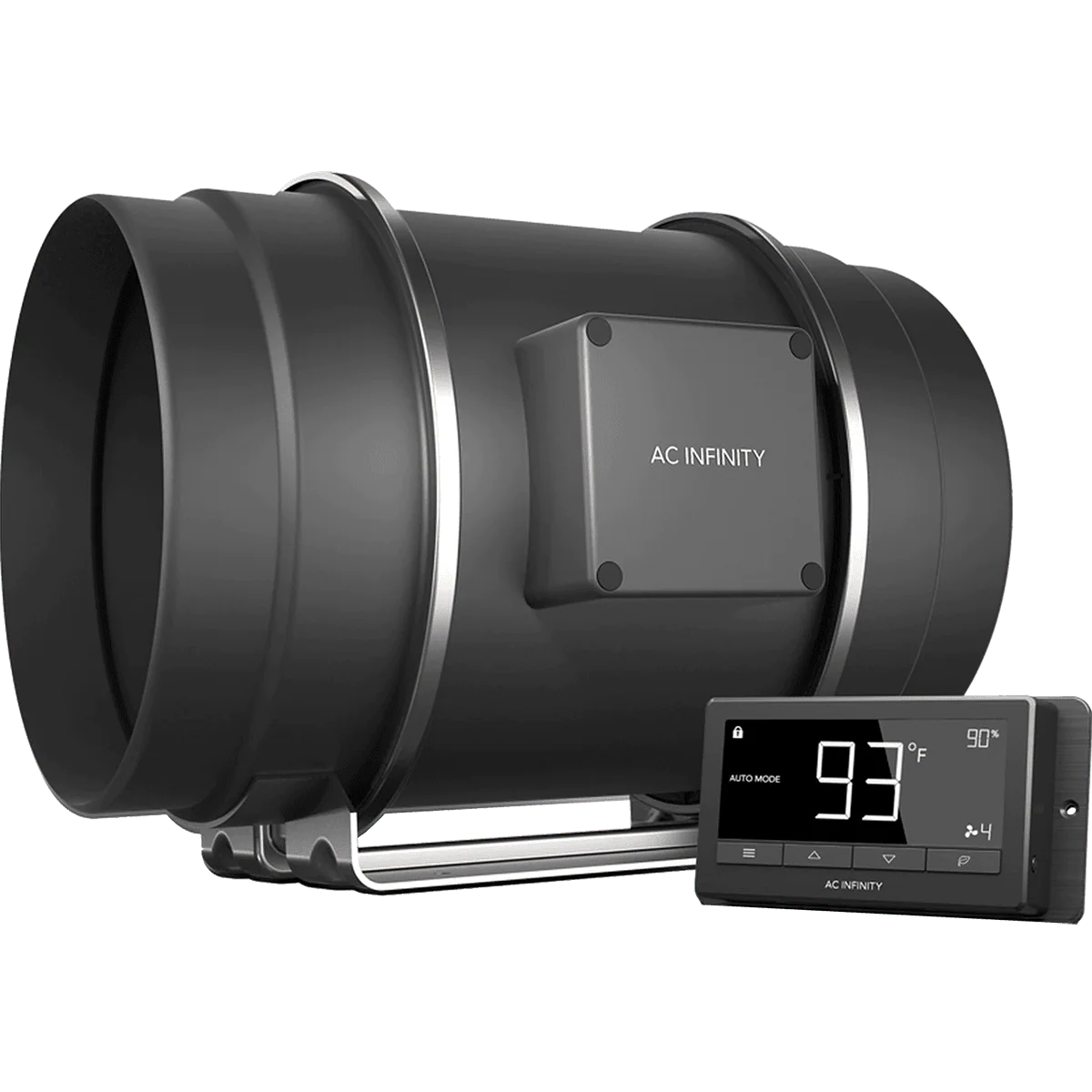 AC Infinity CLOUDLINE T12 12-In Inline Duct Fan w/ LCD Thermal Controller