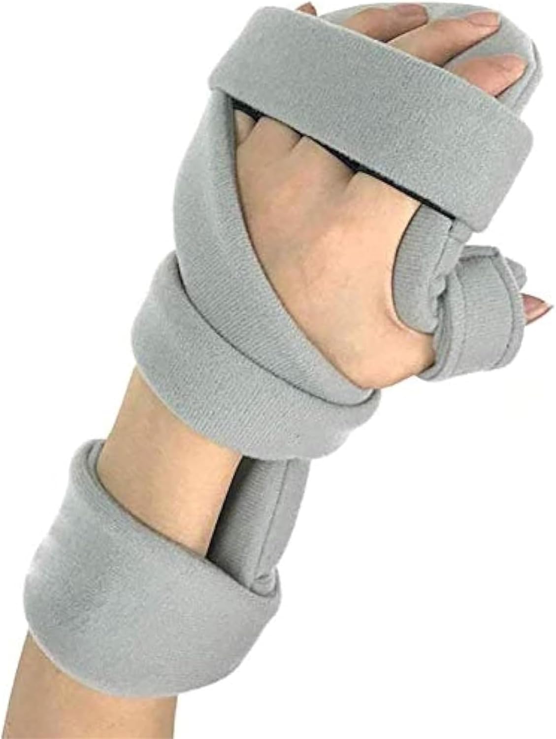 Finger Training Board, Resting Hand Splint Night Wrist Thumb Immobilizer Support, Soft Functional Resting Hand Splint for Flexion Contractures, Comfortably Stretch.(Left)