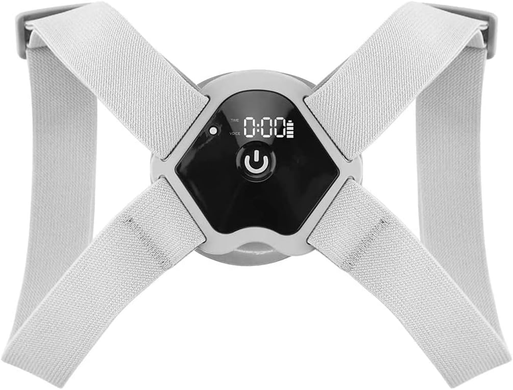 Adjustable Smart Back Posture Corrector Back Intelligent Brace Support Belt Shoulder Training Belt Correction Spine Back(Free Size)