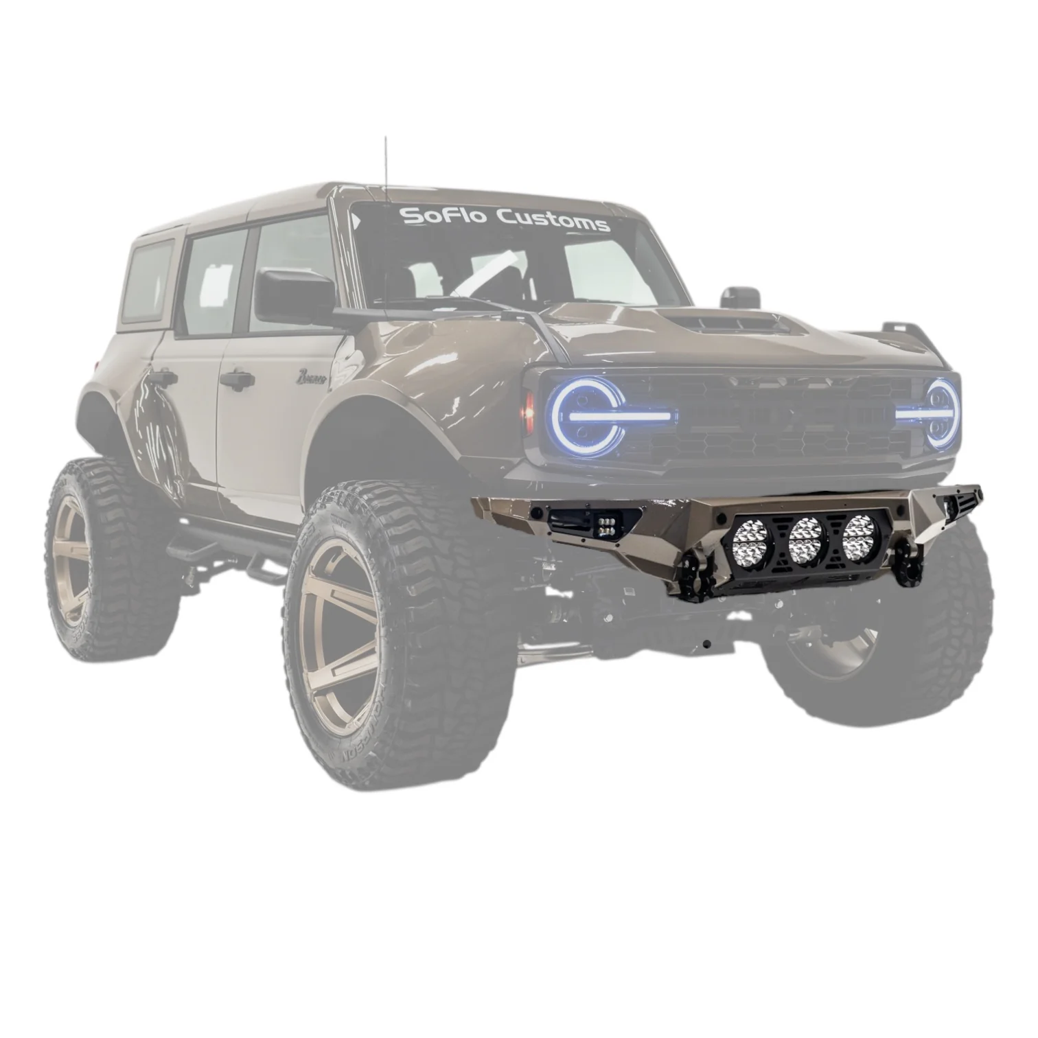 Ford Bronco Baja Front Bumper w/ Lights 2021-2026