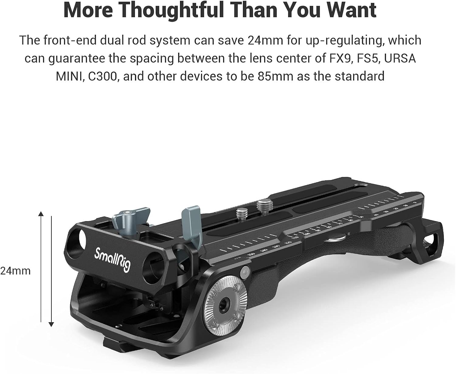 SmallRig Shoulder Rig Extension Arm Adapter Part + Quick Release Shoulder Plate for Sony VCT-14