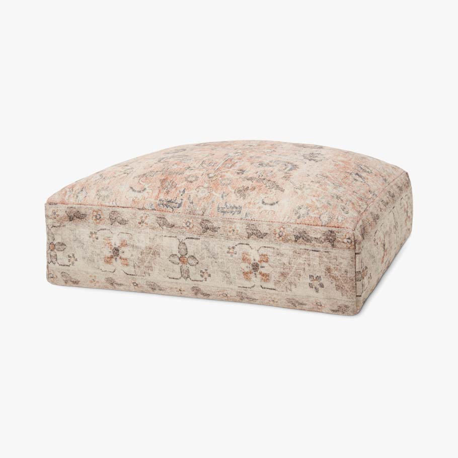 Loloi Poufs Collection - POUF Machine Woven Rug in Blush (LPF0020)