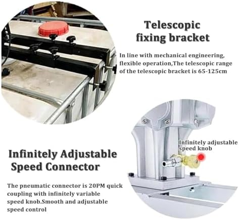 Adjustable Electric Paint Mixer with 65-125 cm Telescopic Bracket, Automatic Mixing Equipment, 1000L Stirring Capacity, Perfect for Home & Professional Use