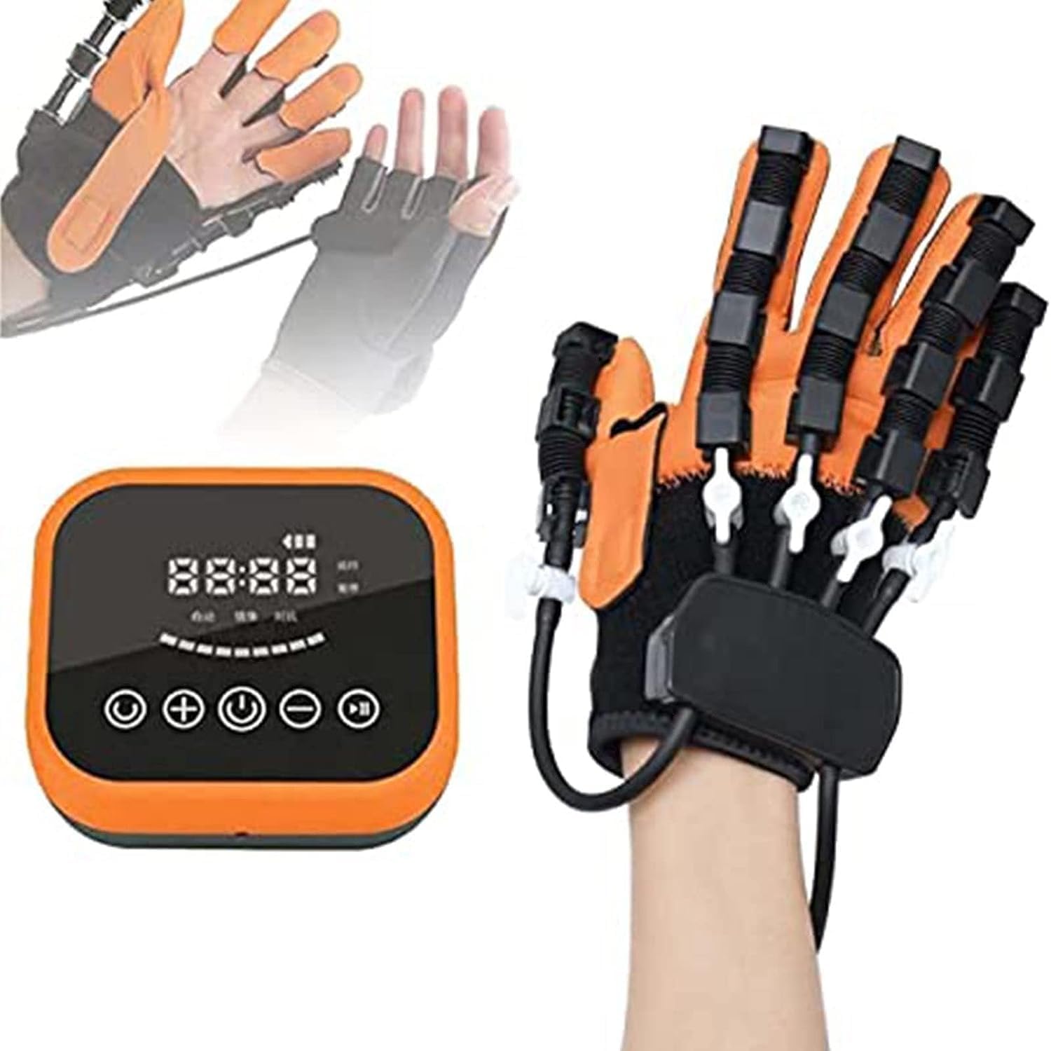 Hand Rehabilitation Robot Gloves Finger Rehabilitation Gloves For Stroke Hemiplegia Patients With Hand Dysfunction，Hand Strengthener, For Long-term Relief Finger Cramps, Finger Exerciser ( Color : Lef