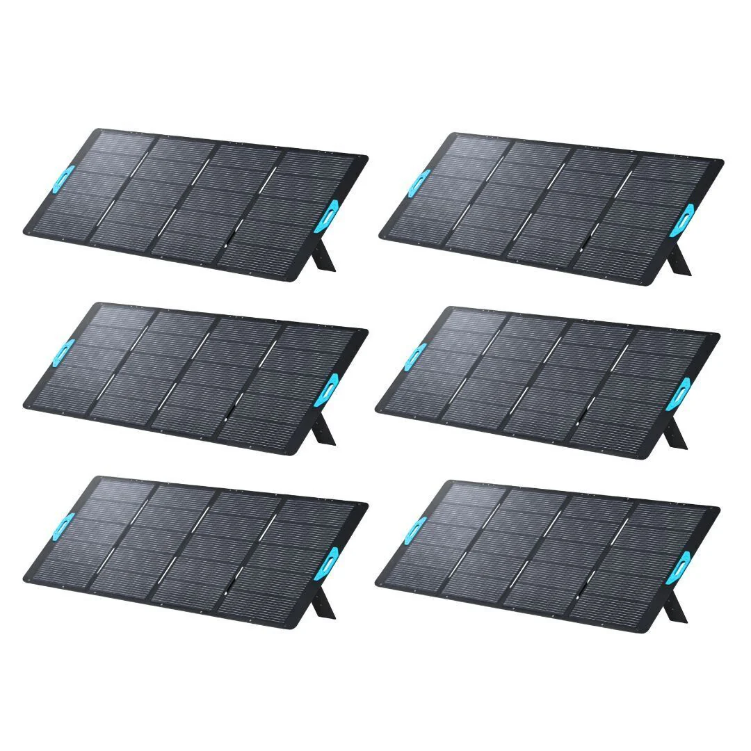 Anker SOLIX PS400 Portable Solar Panel (400W) - 6 Pack Bundle