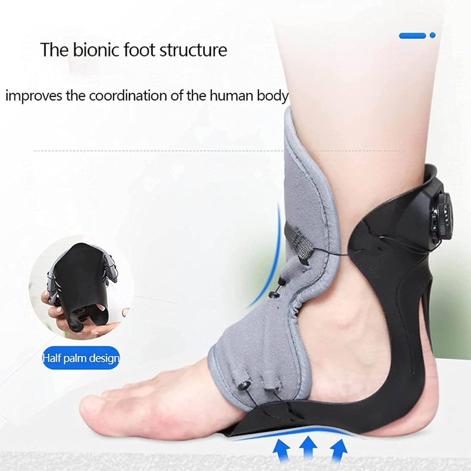 Plantar Fasciitis Night Splint Brace Adjustable Plantar Fasciitis Brace with Dorsi Flexion Assistance Orthotic Brace for Achilles Tendonitis, Heel Pain, Plantar Fascia, Drop Foot,Right-35-40
