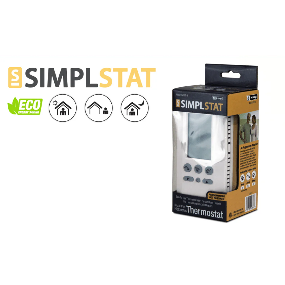 King Electric SimpleStat K702E-2 Electronic Thermostat