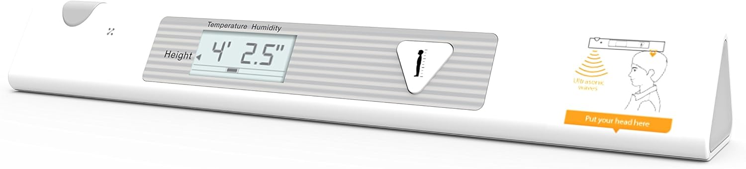 InBody Push Portable Ultrasound Stadiometer - Height Measuring Device for Children and Adults, Track Height Measurement, Room Temperature, and Humidity