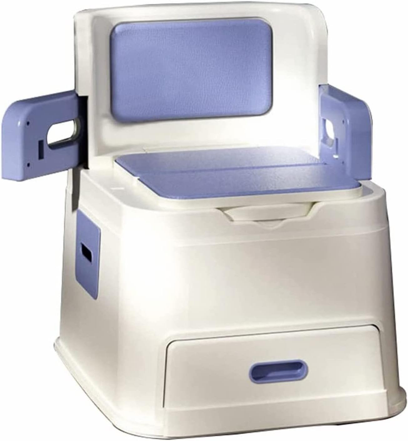 Bedside Commodes Bedside Toilet Commode Chair Anti-Slip and Anti-Rollover Portable Toilets for Home Use Suitable for People with Disabilities The Elderly Others Sturdy and Beautiful Blue