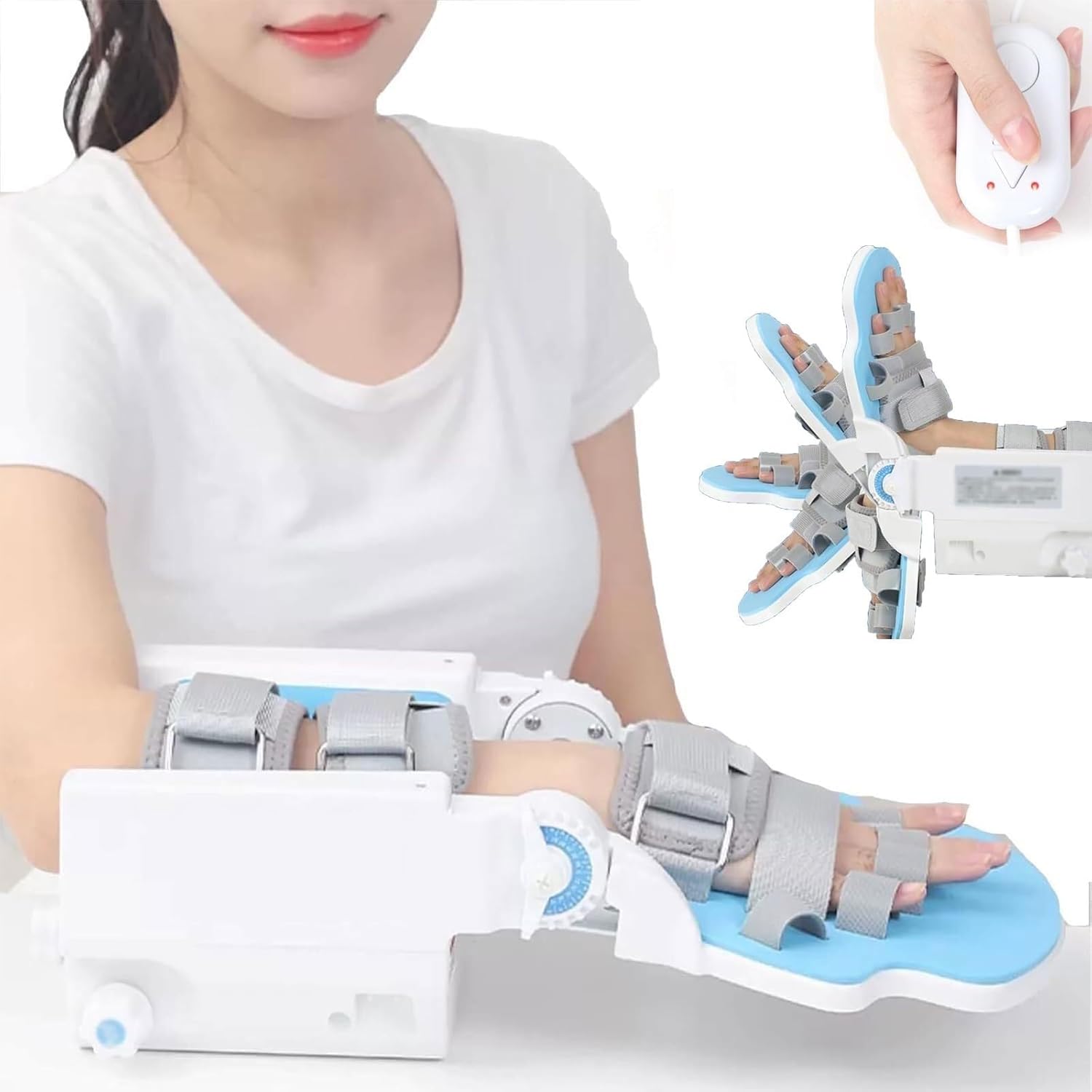 Hand rehabilitation training orthosis, wrist joint training device, 2 modes, palmar flexion ±90° adjustable angle, full angle training, suitable for stroke, hemiplegia, arm stiffness, inability to ben