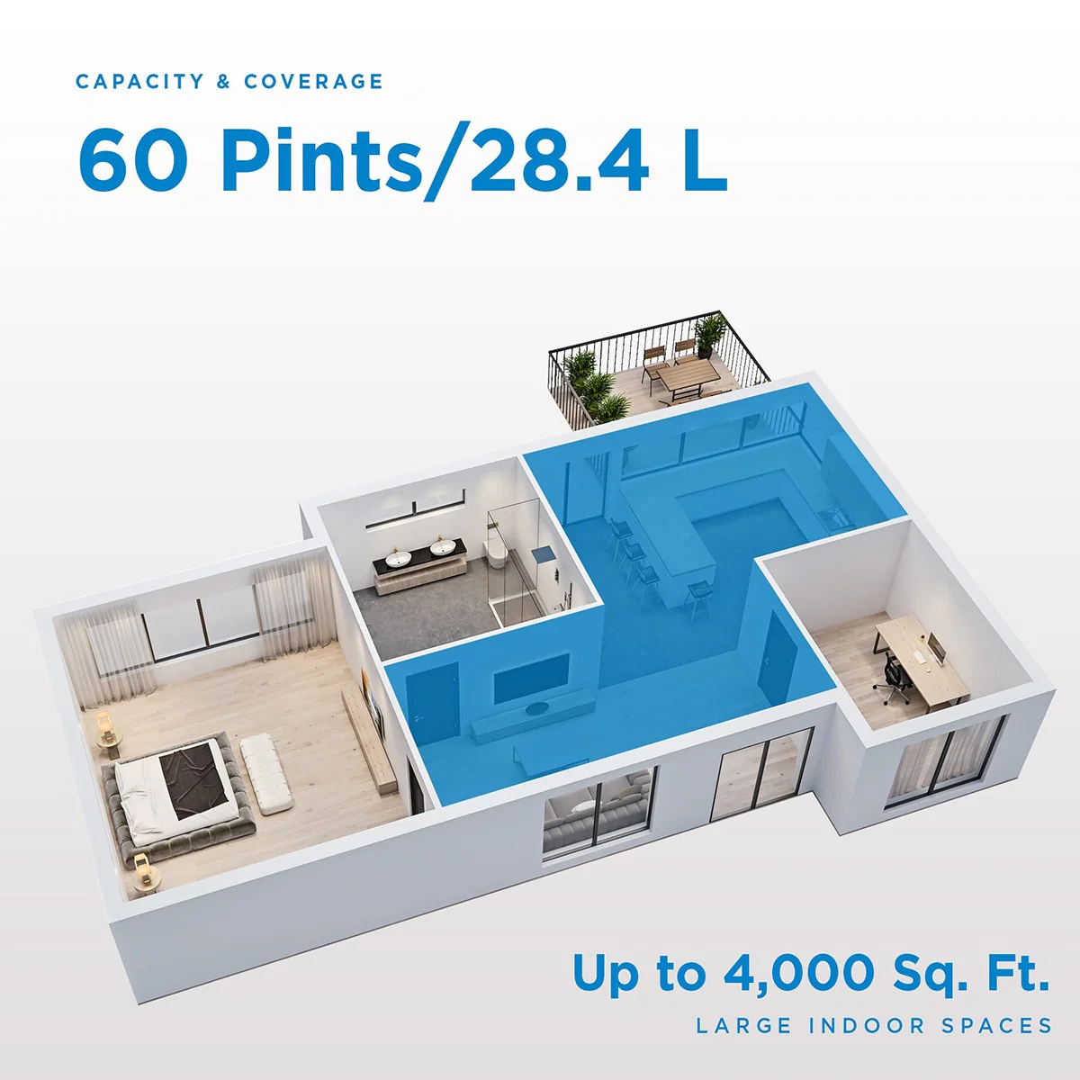 Danby 60 Pint Refurbished Dehumidifier