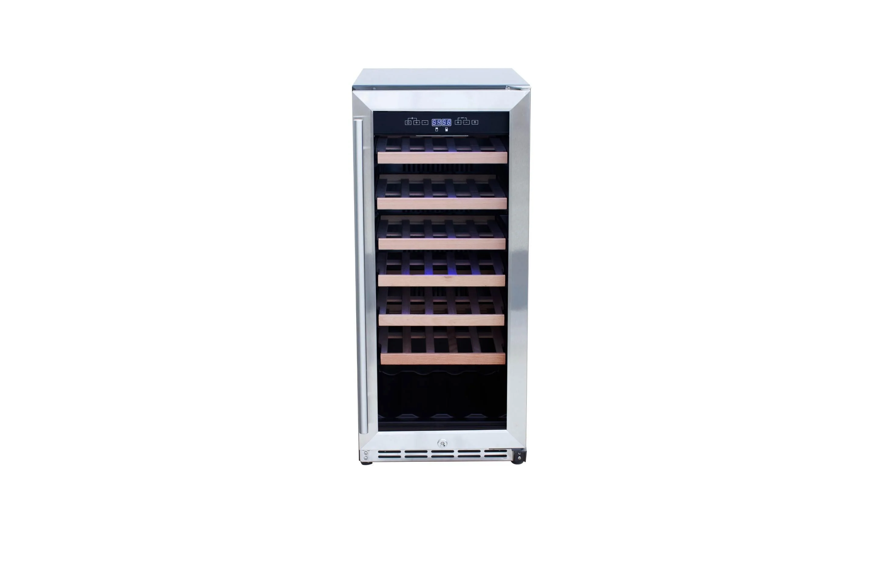 TrueFlame 15-Inch 3.2 Cu. Ft. Outdoor Rated Wine Cooler in Stainless Steel (AMD-RFR-15W)