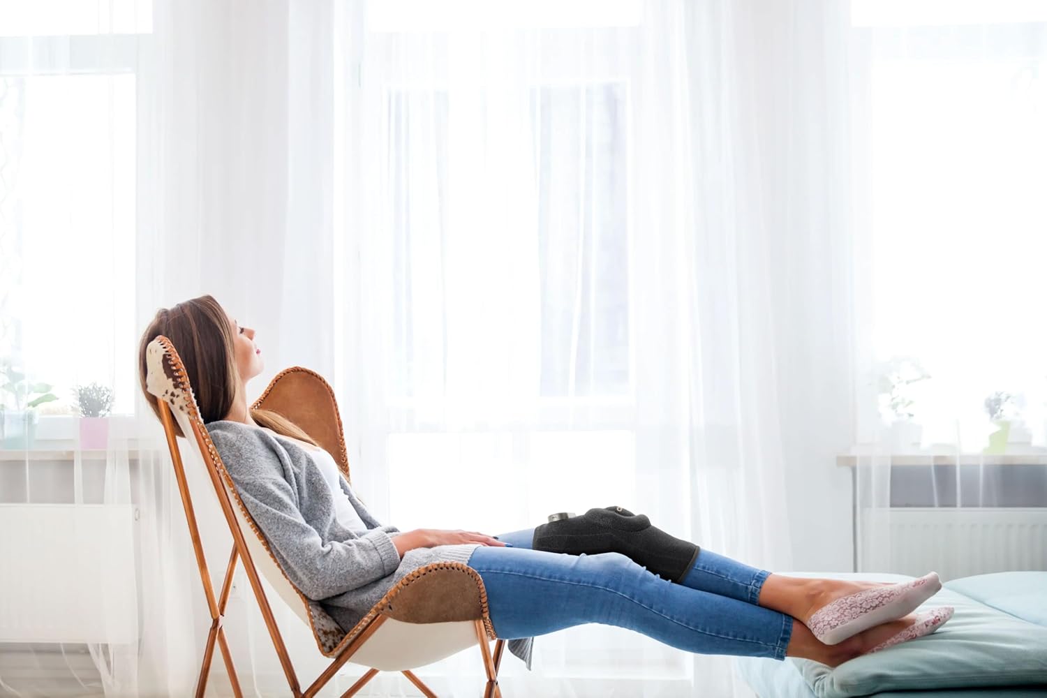 Copper Compression CopperVibe Vibration + Heat Therapy Knee/Elbow Brace Support Vibrating Heating Pad Massager for Joint Pain Relief, Arthritis, Meniscus Tear, Tennis - For Women & Men - 1 Wrap