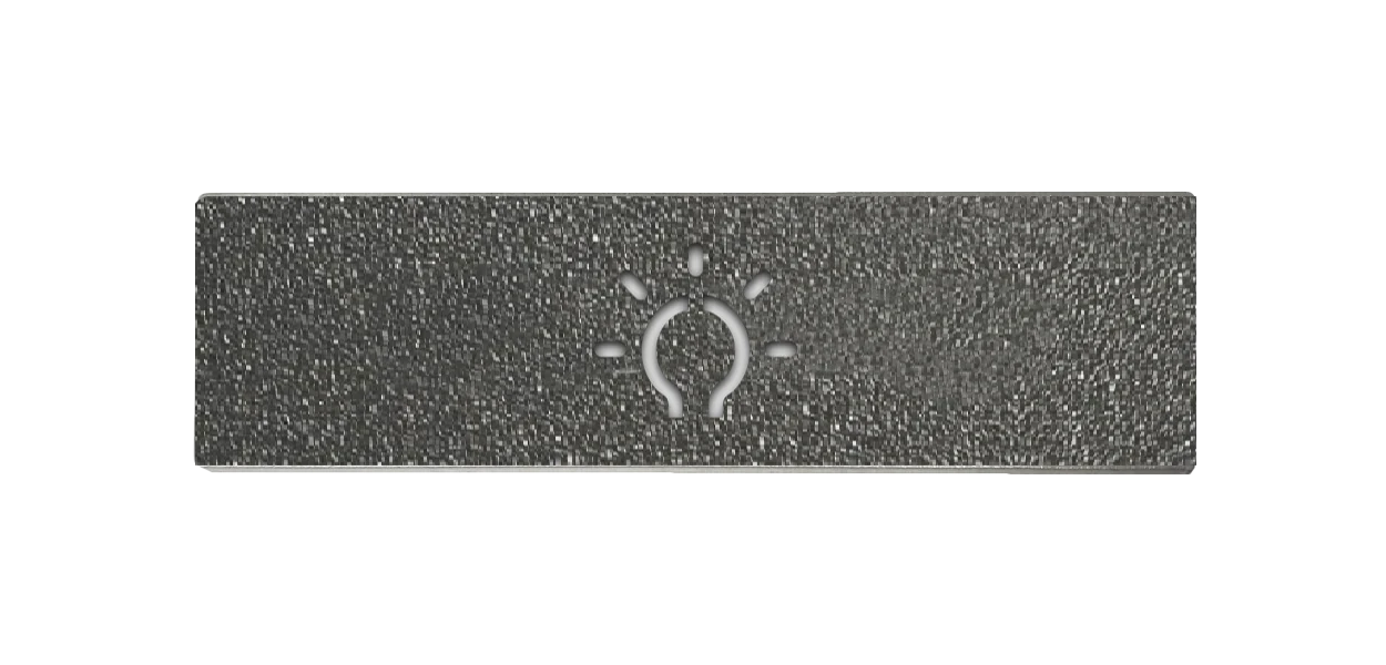 DoorBird Cover for Rectangular Light Push Button for D21X Series in DB 703 Stainless Steel