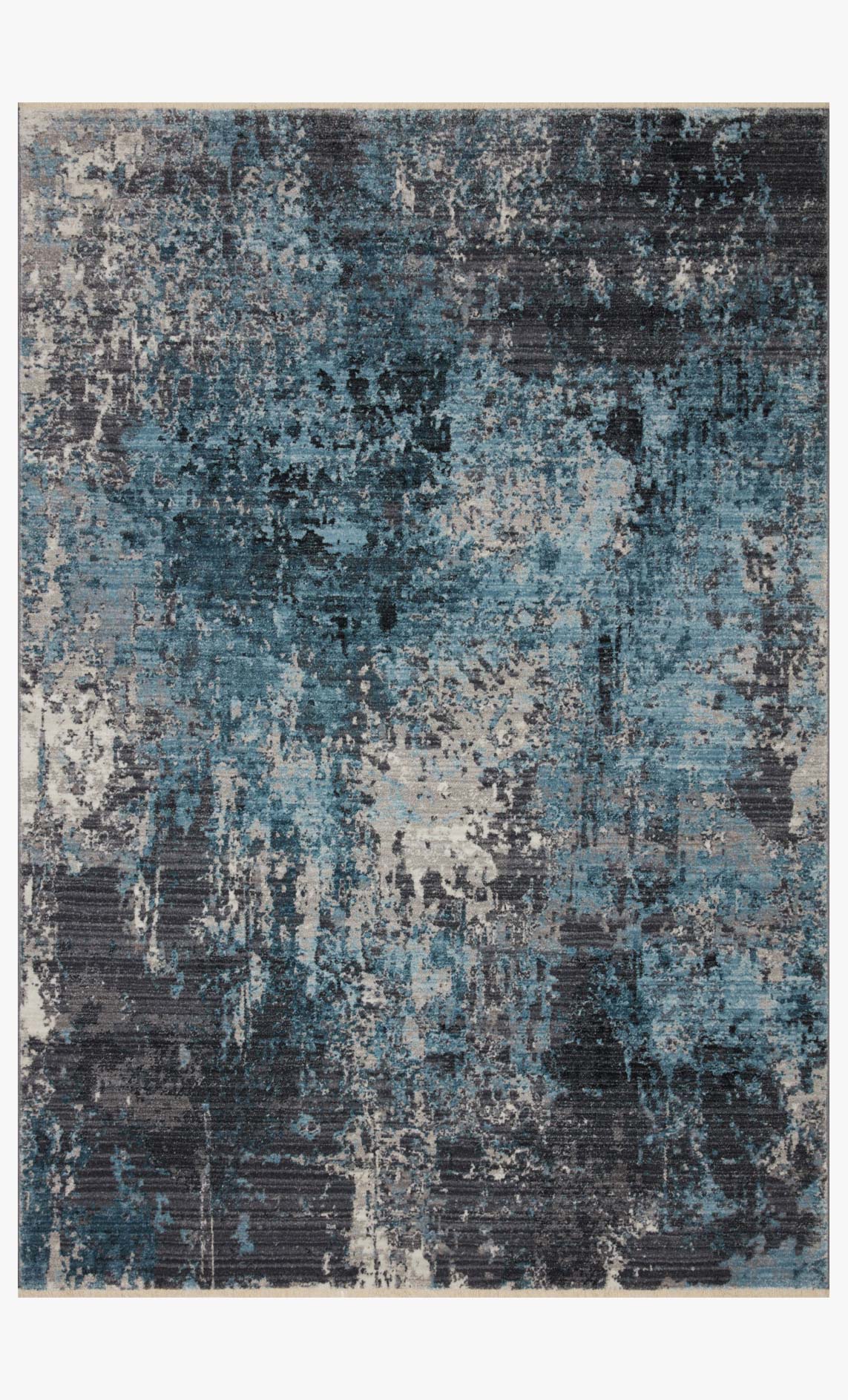 Loloi II Samra Collection - Transitional Power Loomed Rug in Charcoal & Sky (SAM-06)